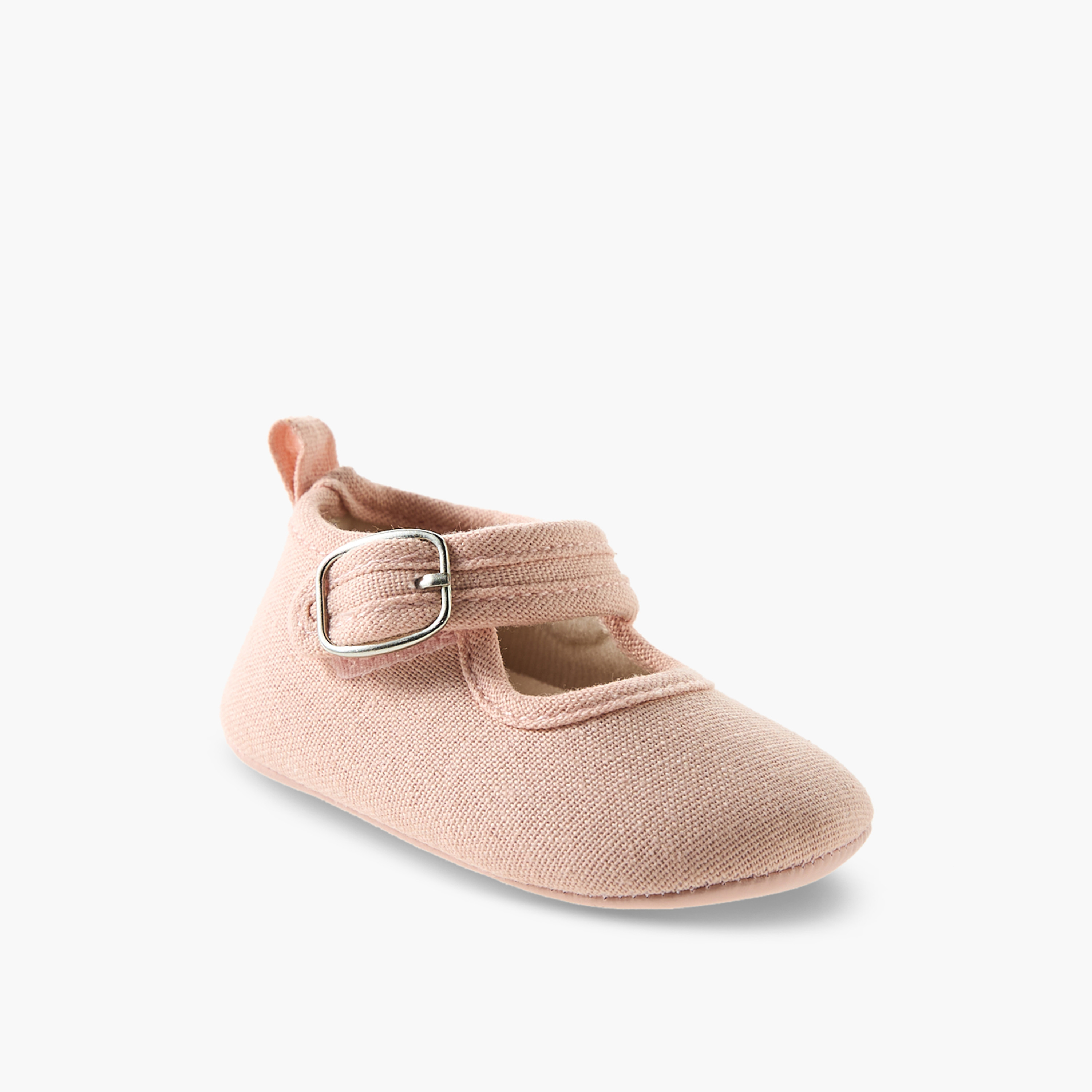 Juniors Booties with Hook and Loop Closure-baby-girls-shoes-booties-image-2