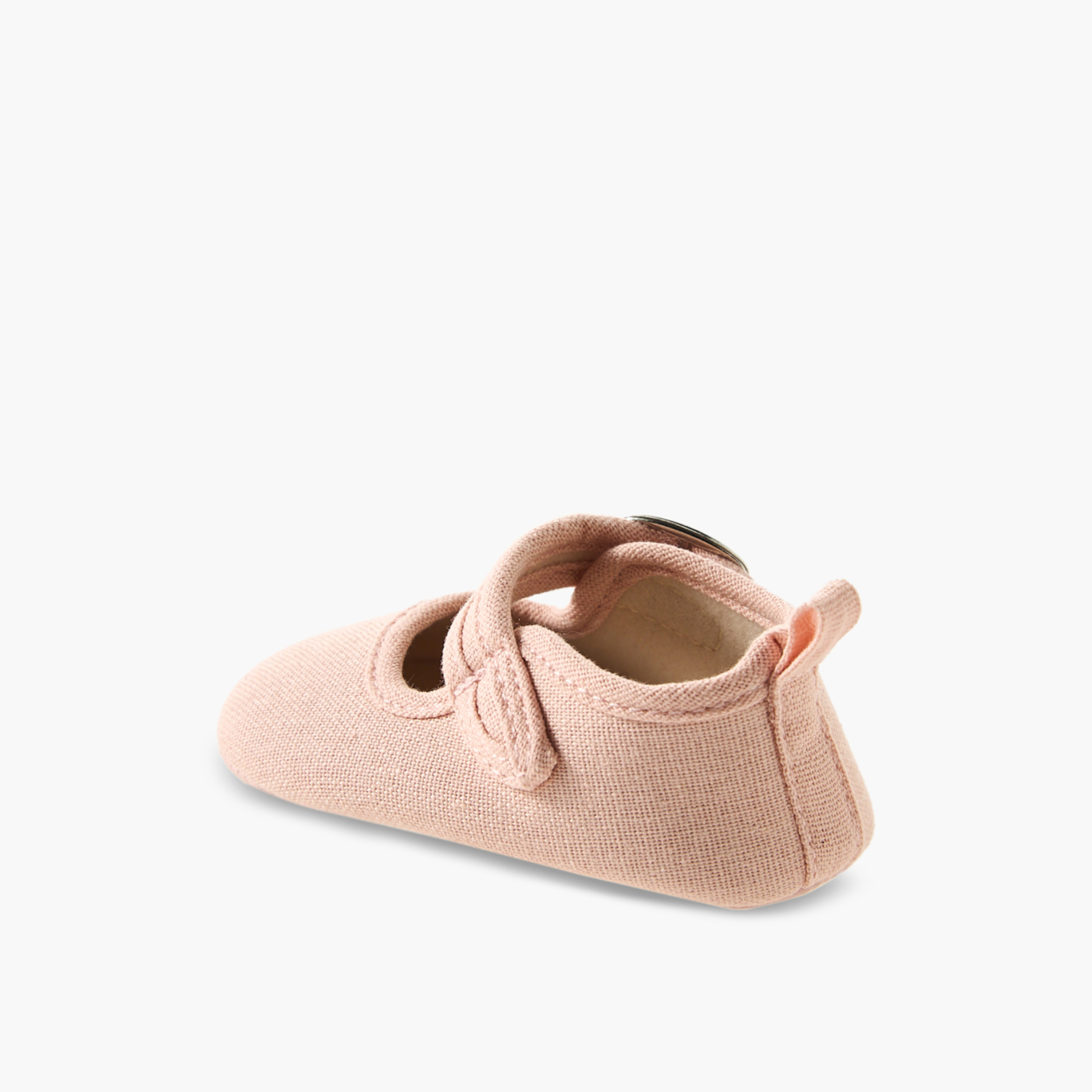 Juniors Booties with Hook and Loop Closure-baby-girls-shoes-booties-image-4