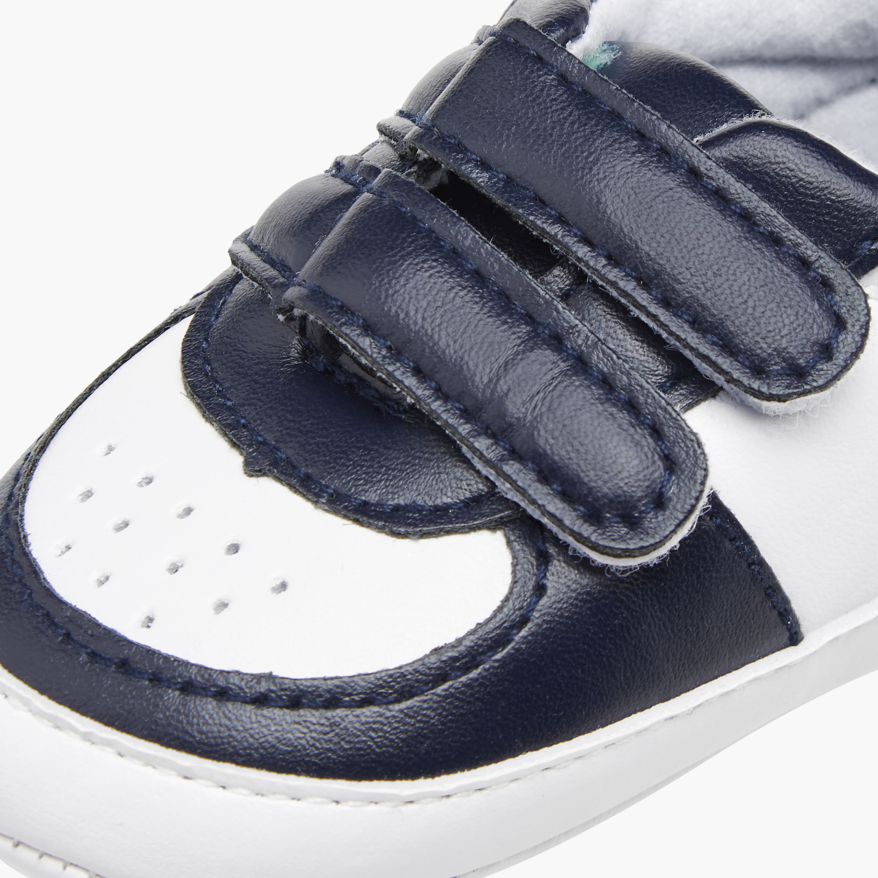 Juniors Panelled Booties with Hook and Loop Closure-baby-boys-shoes-closedshoes-image-4