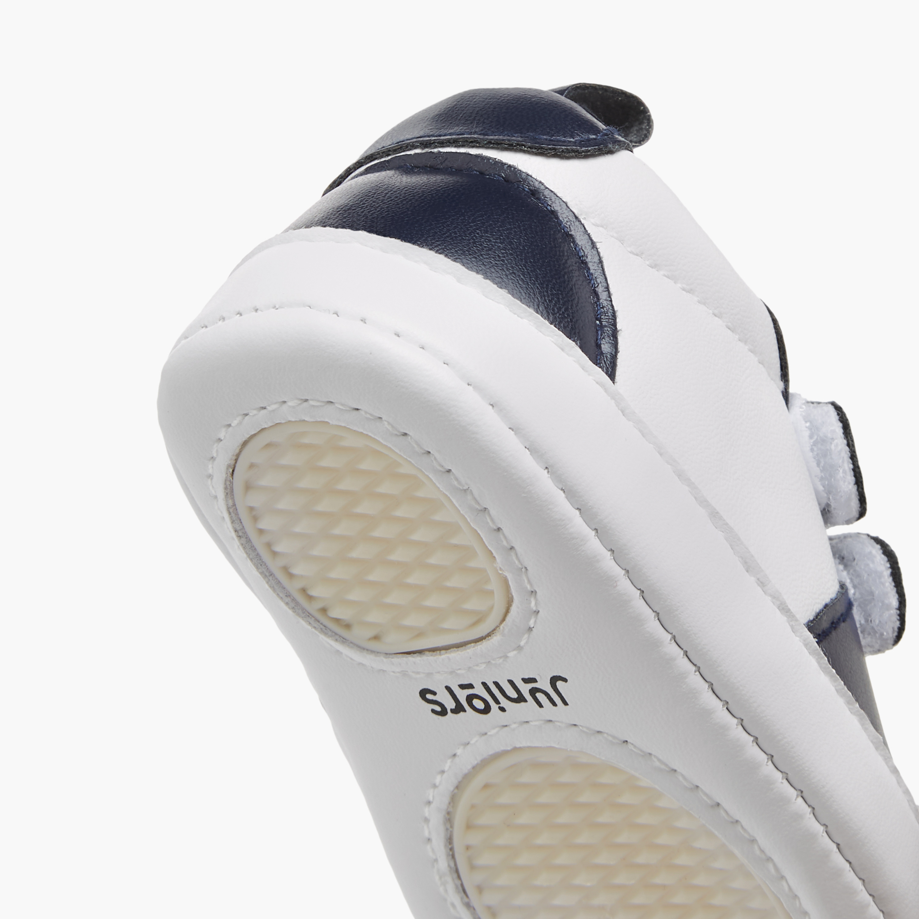 Juniors Panelled Booties with Hook and Loop Closure-baby-boys-shoes-closedshoes-image-5