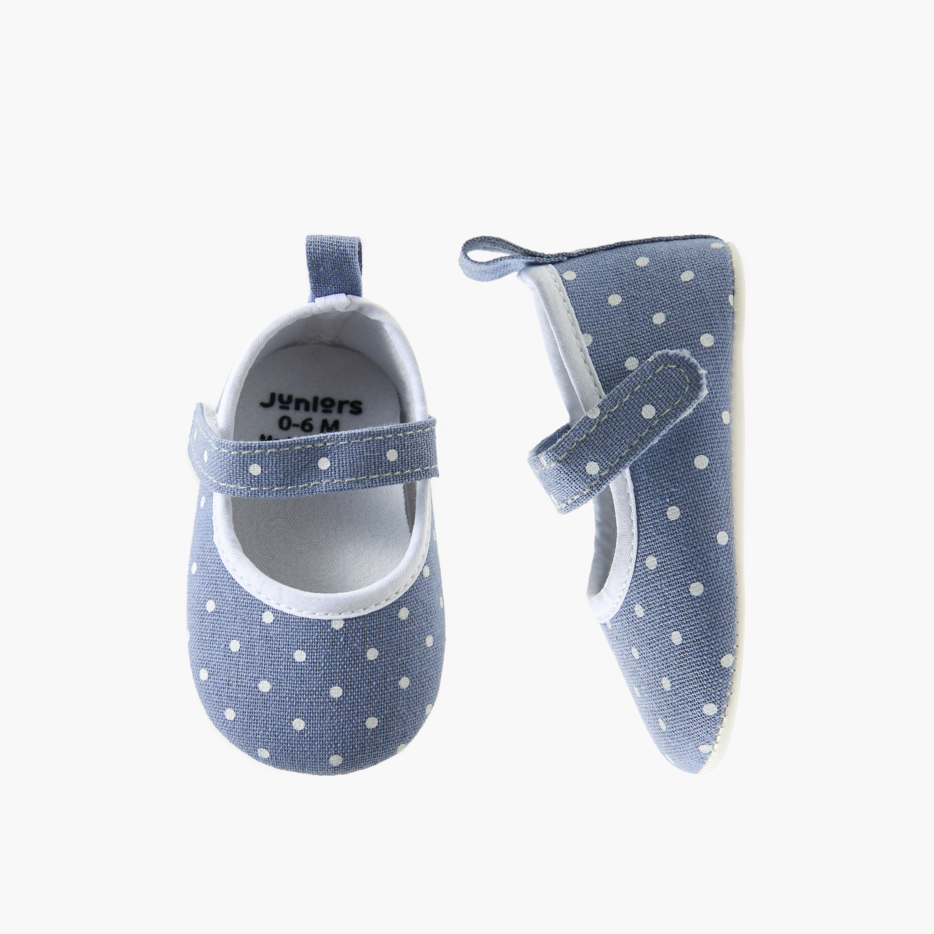 Juniors Booties with Hook and Loop Closure-baby-girls-shoes-booties-image-1