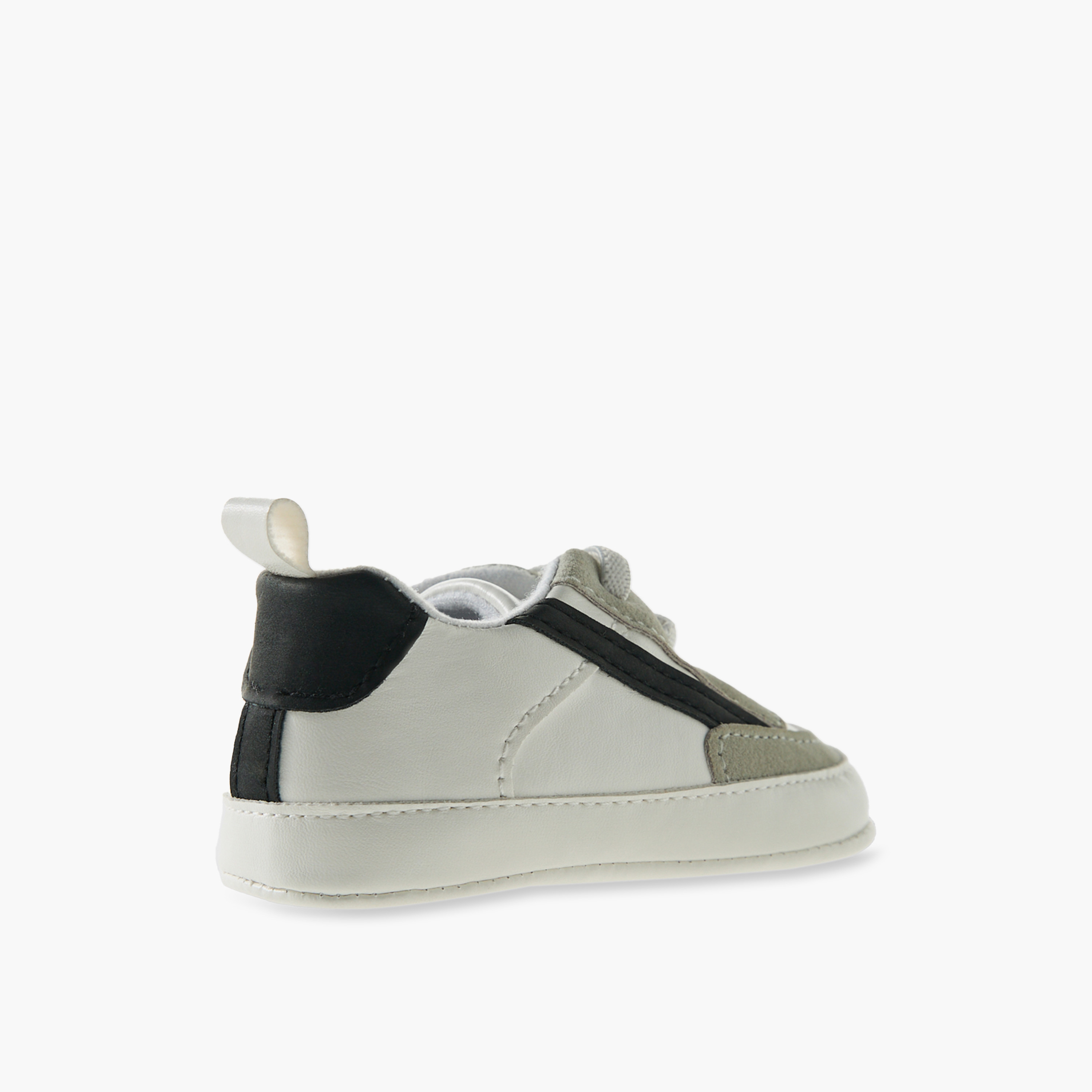Juniors Booties with Lace-Up Design, Colourblock-baby-boys-shoes-booties-image-5