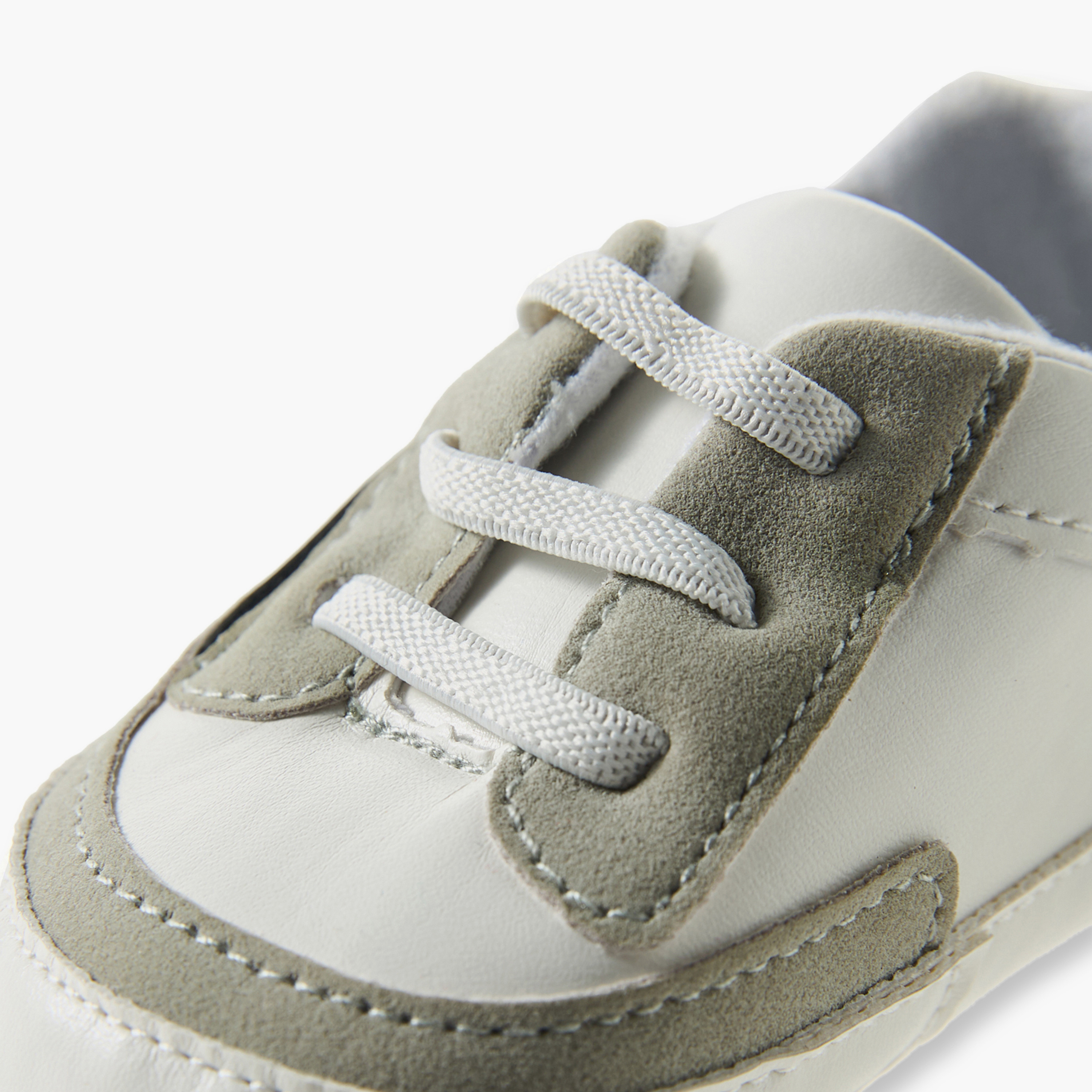 Juniors Booties with Lace-Up Design, Colourblock-baby-boys-shoes-booties-image-6
