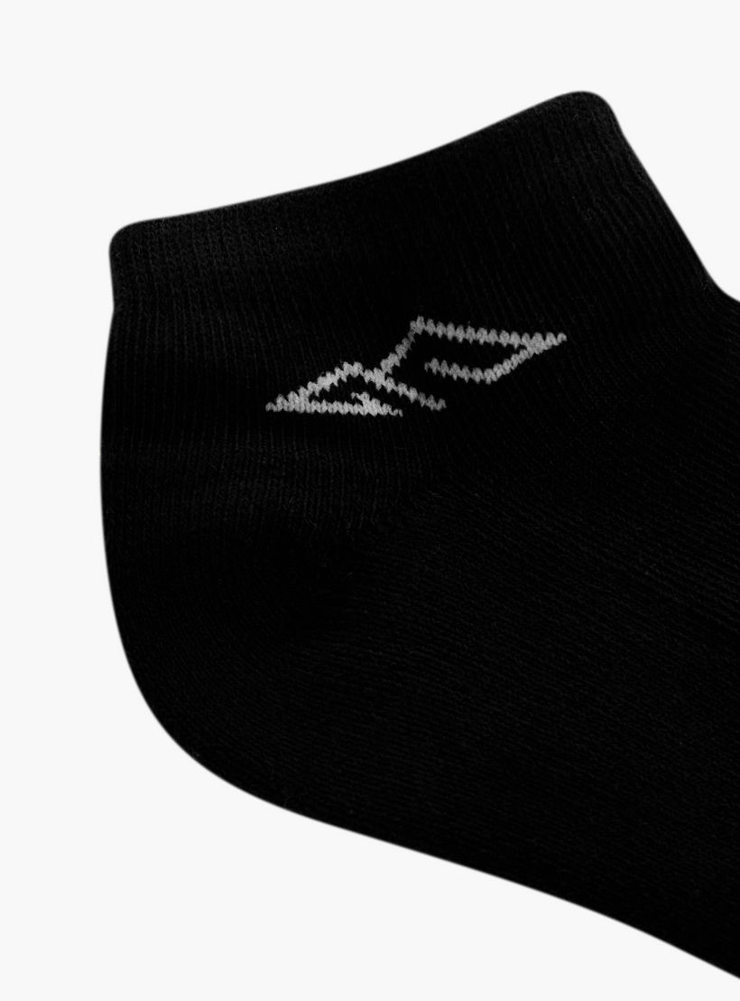جوارب رياضية مبطنة طول الكاحل بطبعات الشعار من أوكلان من شو إكسبرس - طقم من 5 أزواج-girls-accessories-socks-image-3