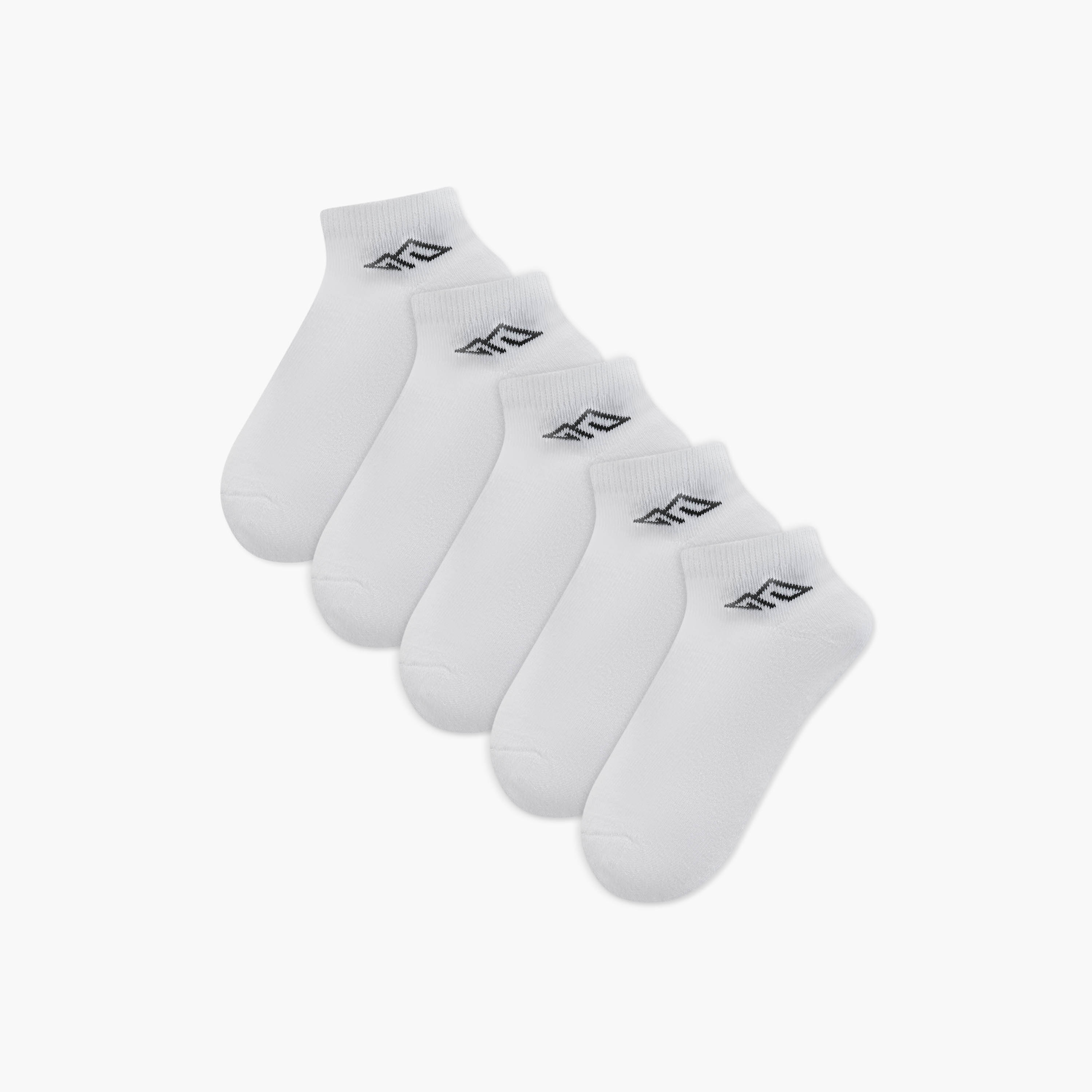 Oaklan by Shoexpress Logo Print Ankle Length Cushioned Sports Socks - Set of 5-girls-accessories-socks-image-6