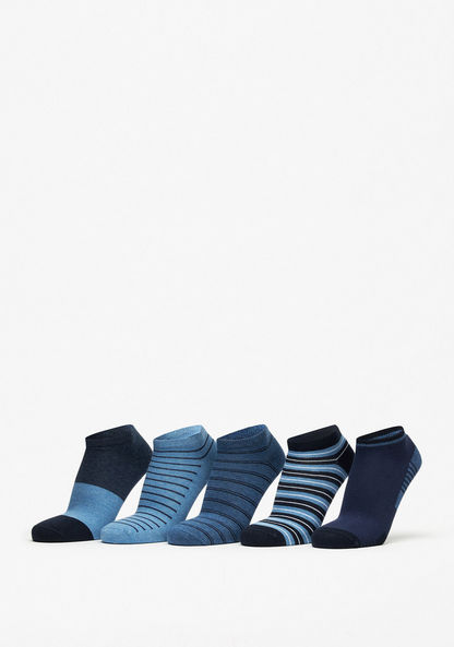 Printed Ankle Length Socks - Set of 5-Men%27s Socks-image-0