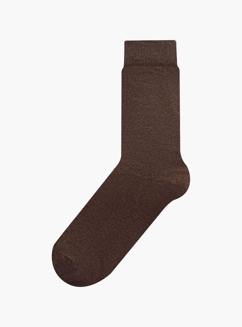 طقم جوارب 5 أزواج سادة بطول الساق-men-socks-image-2