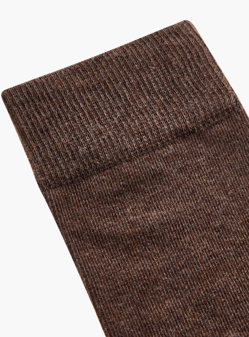 طقم جوارب 5 أزواج سادة بطول الساق-men-socks-image-3