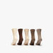 Solid Calf Length Socks - Set of 5-Men%27s Socks-thumbnailMobile-2