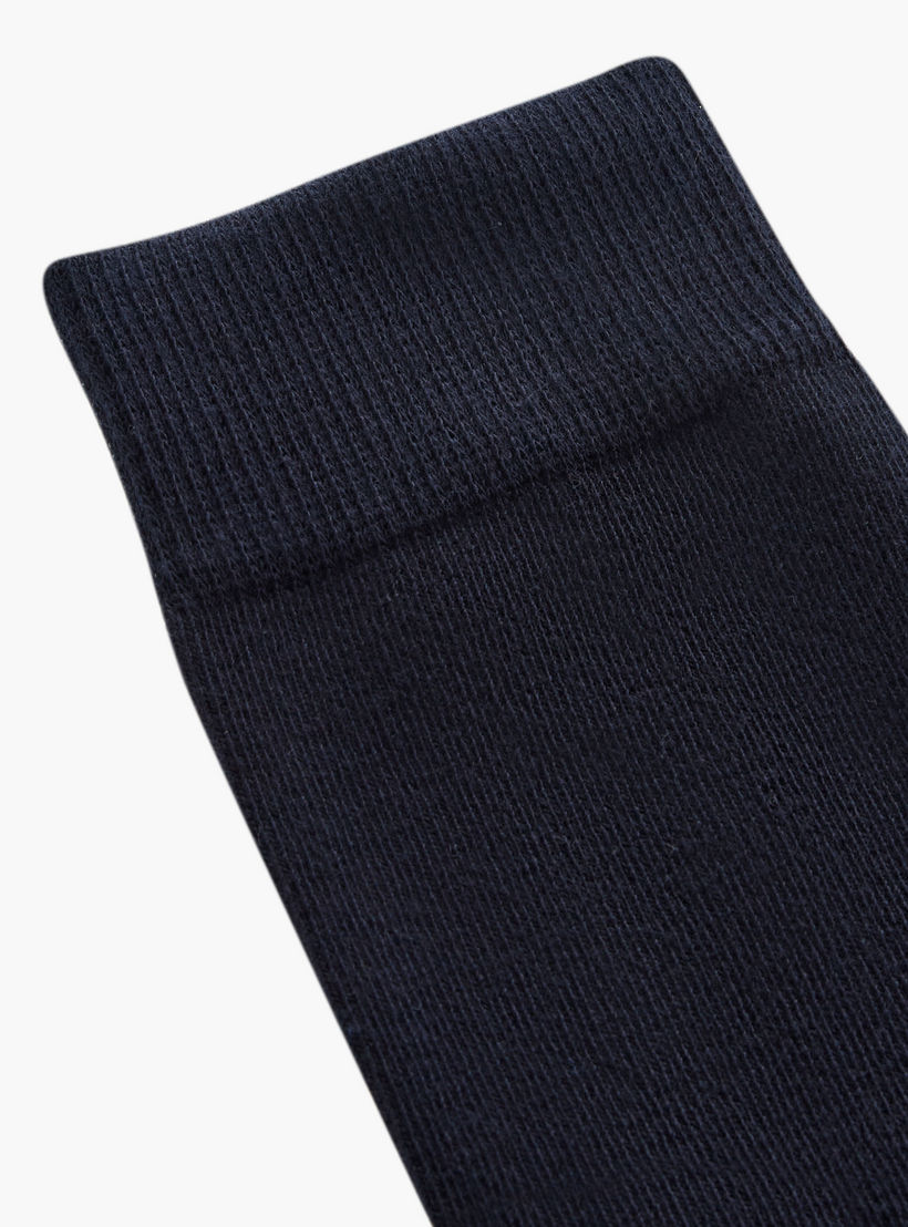 طقم جوارب 5 أزواج سادة بطول الساق من شومارت-men-socks-image-3