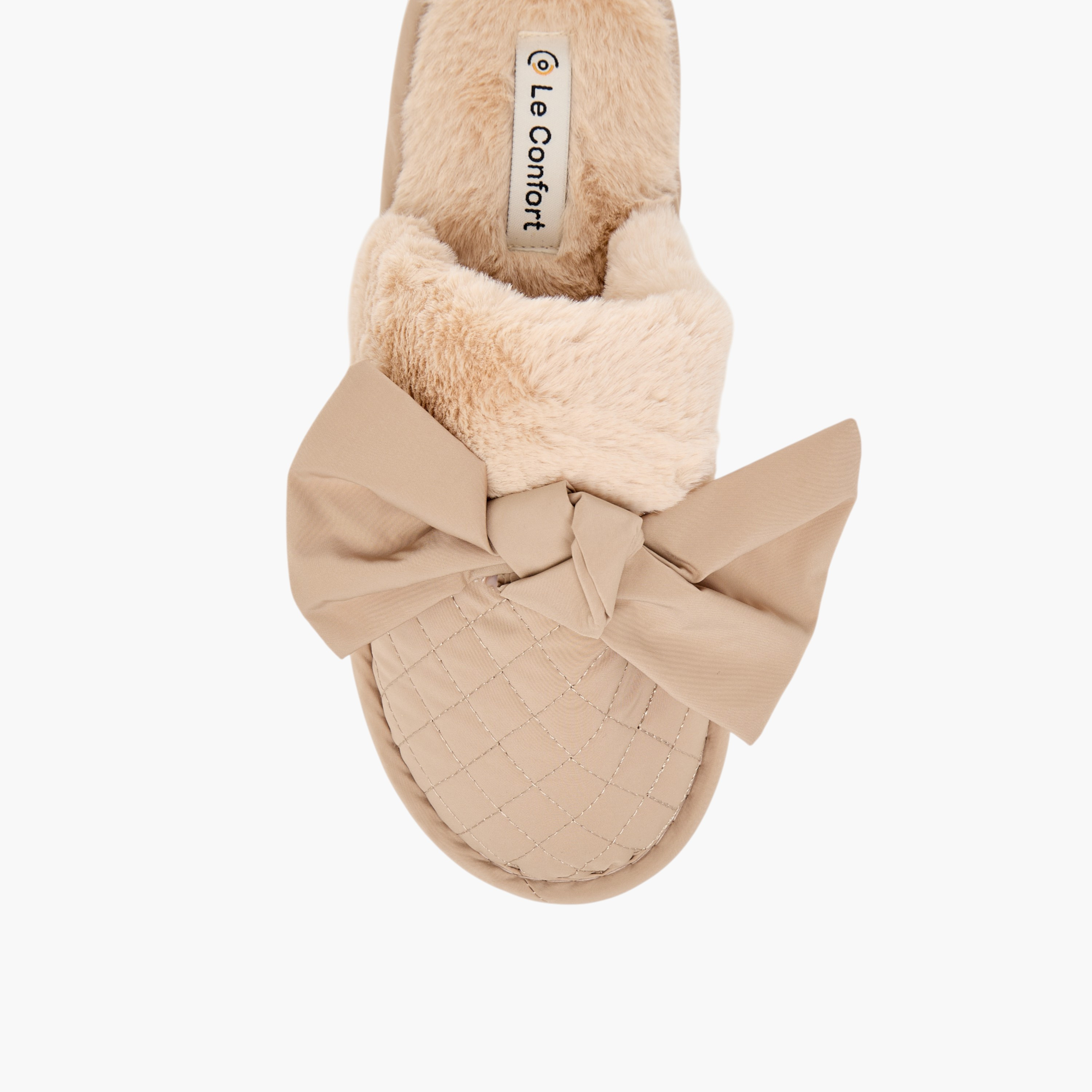 شبشب غرفة نوم مبطن بزينة فيونكة للنساء من لو كونفورت-women-shoes-bedroomslippers-image-3