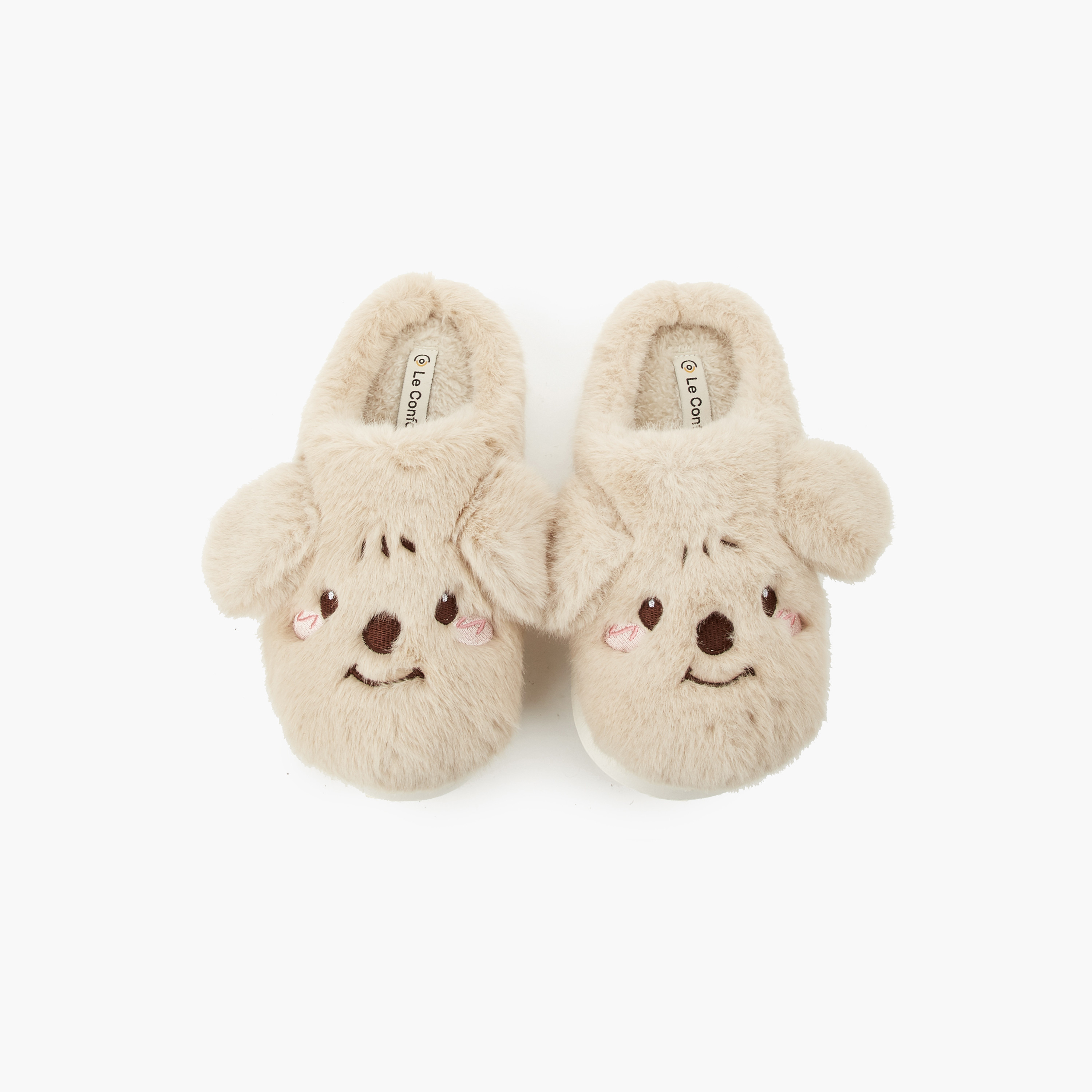 Le Confort Women Bear Embroidered Bedroom Slides-women-shoes-bedroomslippers-image-1