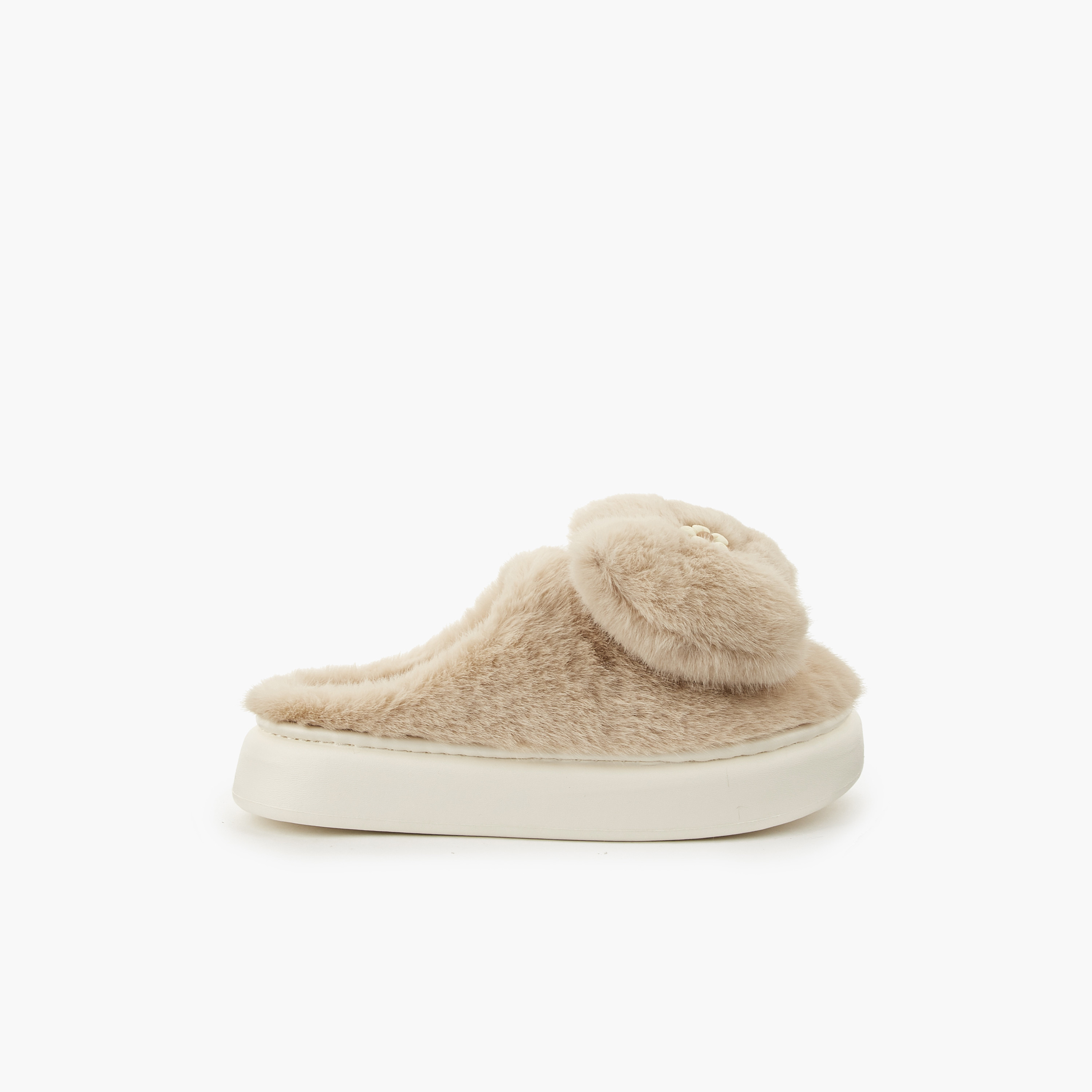 شبشب منزلي بتزيينات زهور للنساء من لو كونفورت-women-shoes-bedroomslippers-image-2