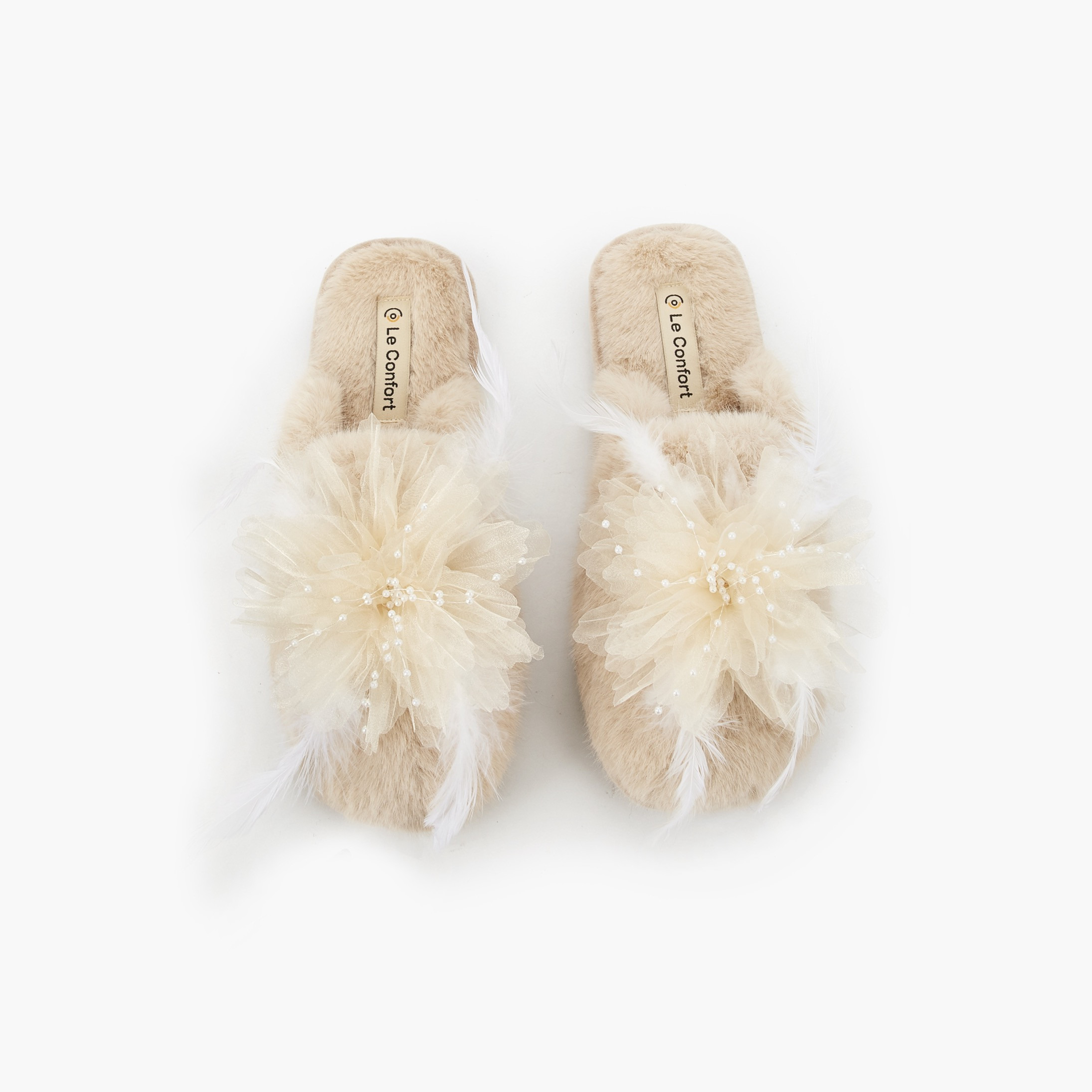 شبشب منزلي بتزيينات زهور للنساء من لوكونفورت-women-shoes-bedroomslippers-image-1
