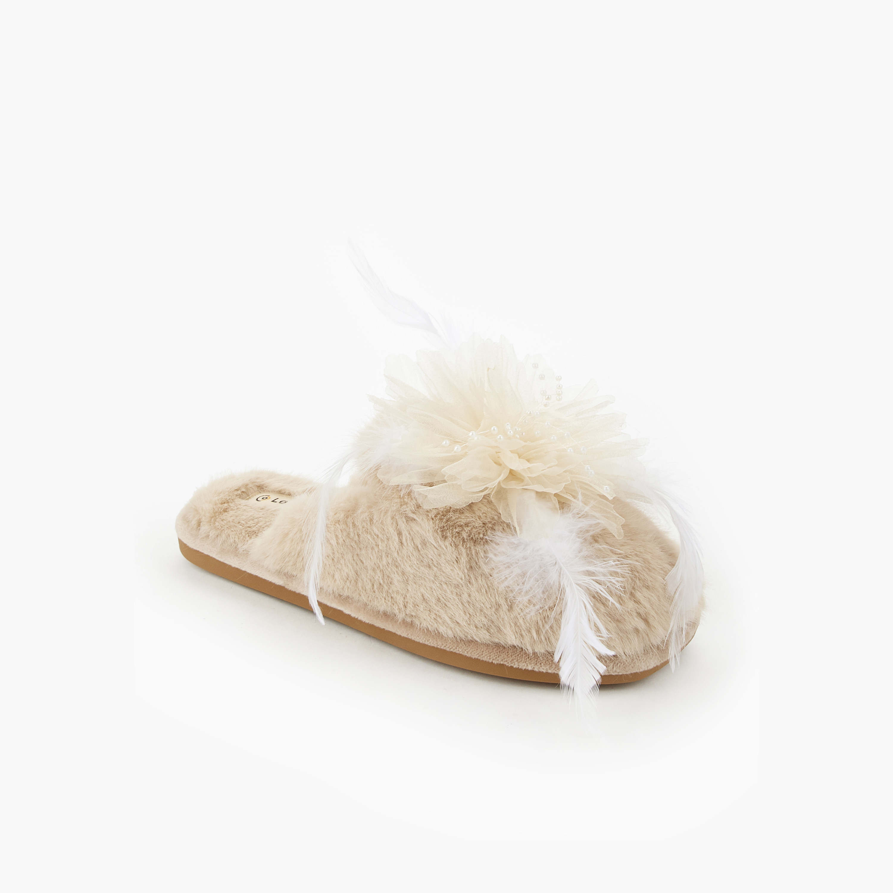 شبشب منزلي بتزيينات زهور للنساء من لوكونفورت-women-shoes-bedroomslippers-image-3