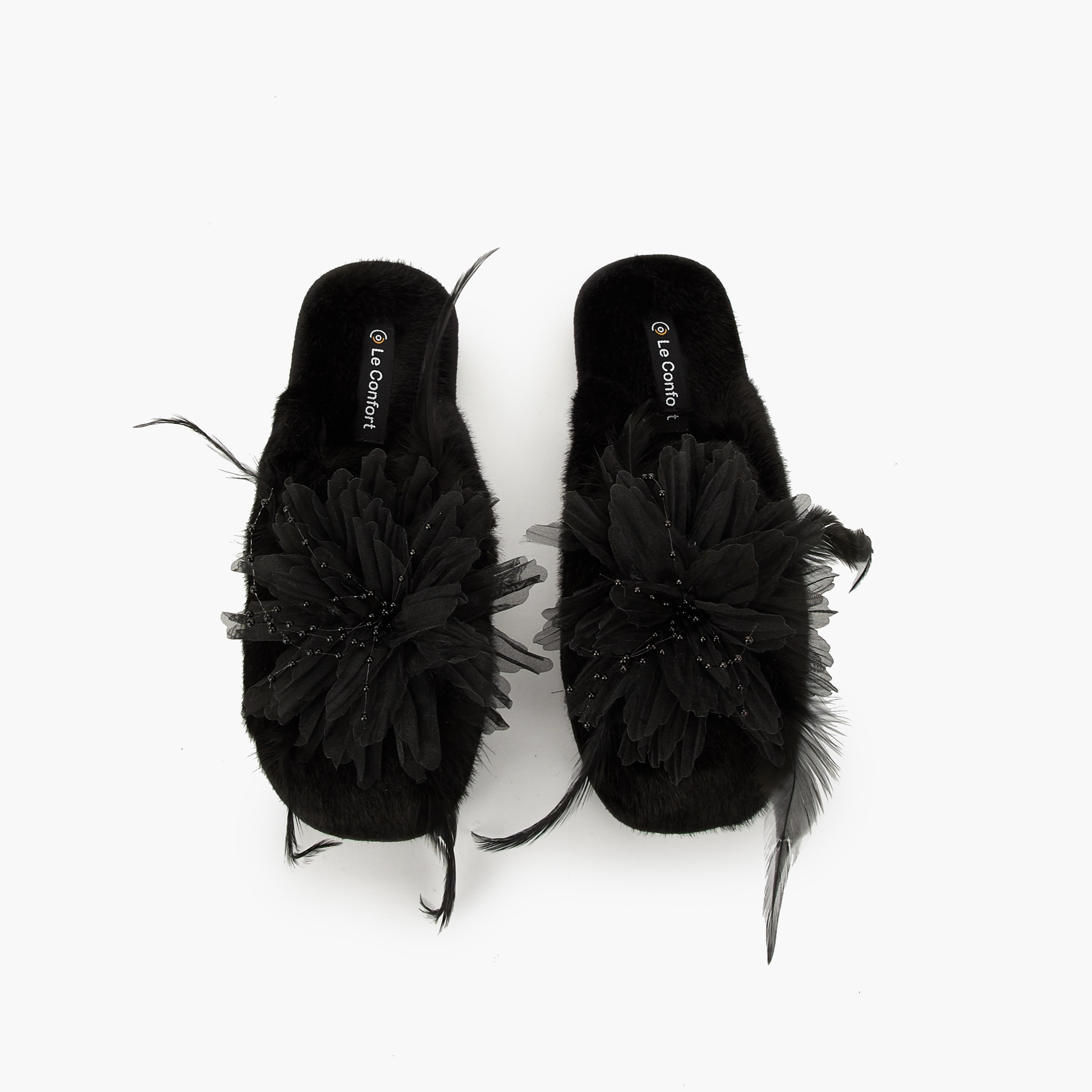 شبشب منزلي بتزيينات زهور للنساء من لوكونفورت-women-shoes-bedroomslippers-image-1
