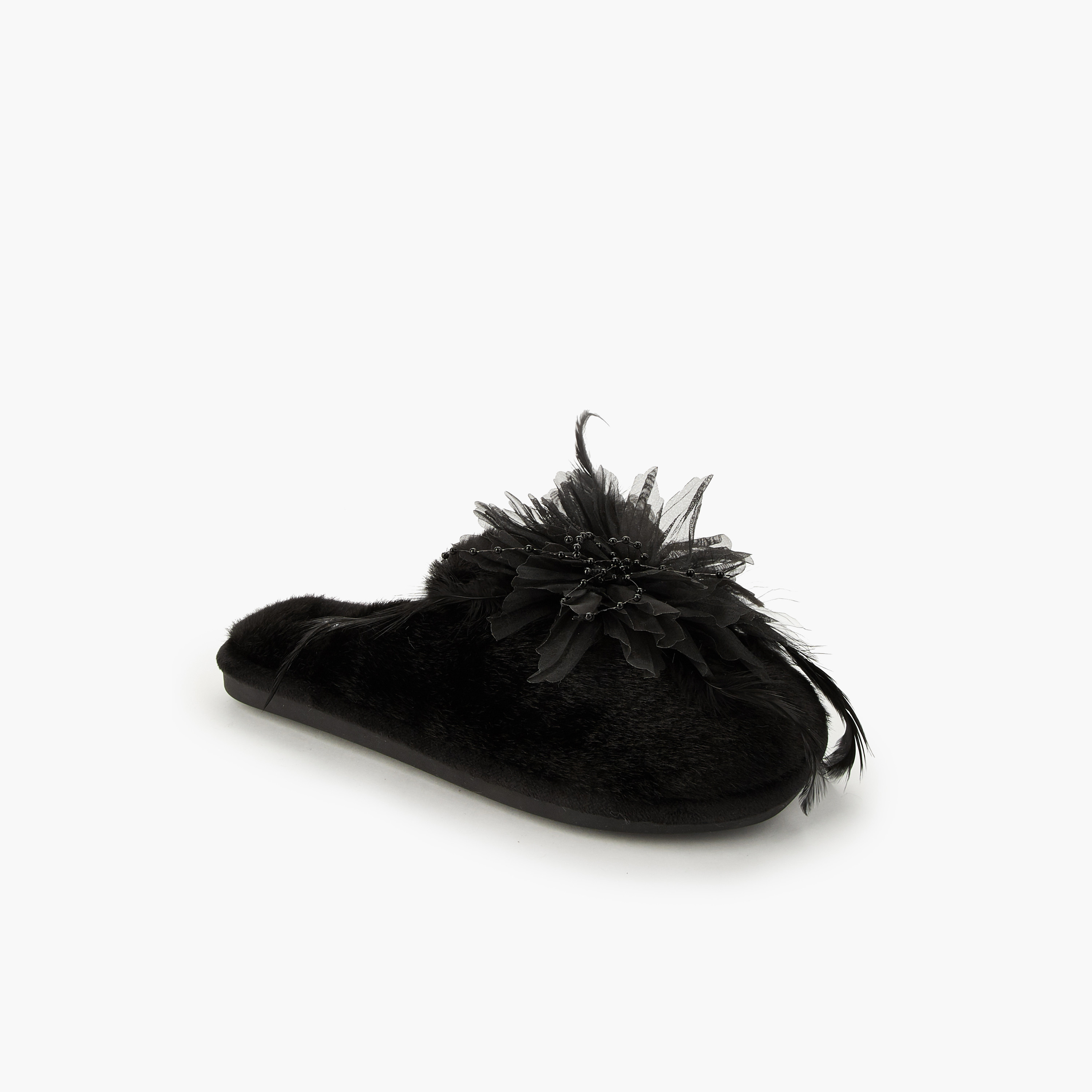 شبشب منزلي بتزيينات زهور للنساء من لوكونفورت-women-shoes-bedroomslippers-image-3