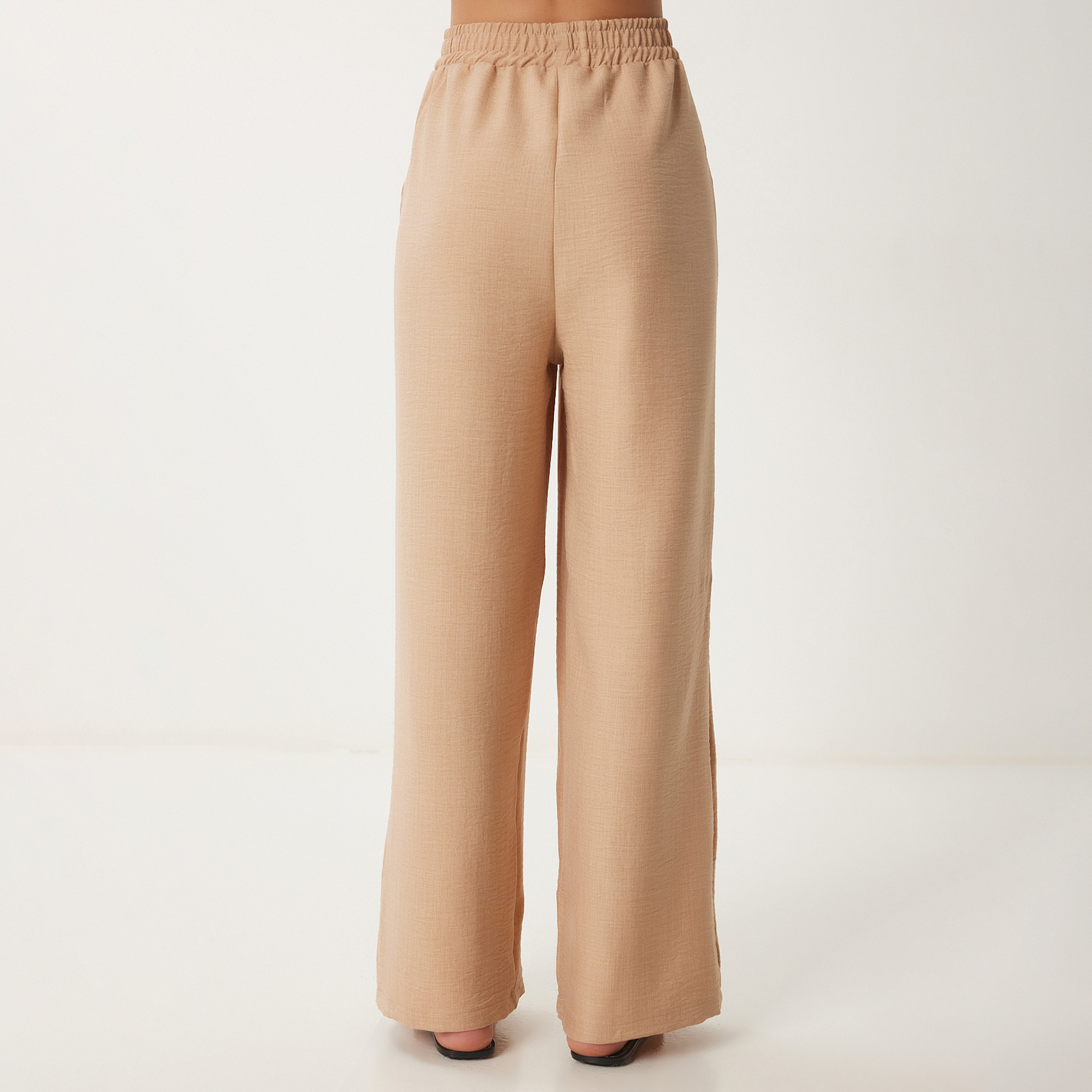 Happiness Istanbul Biscuit Lapel collar Blazer & Trousers Women's Set-women-clothing-coordsets-image-5
