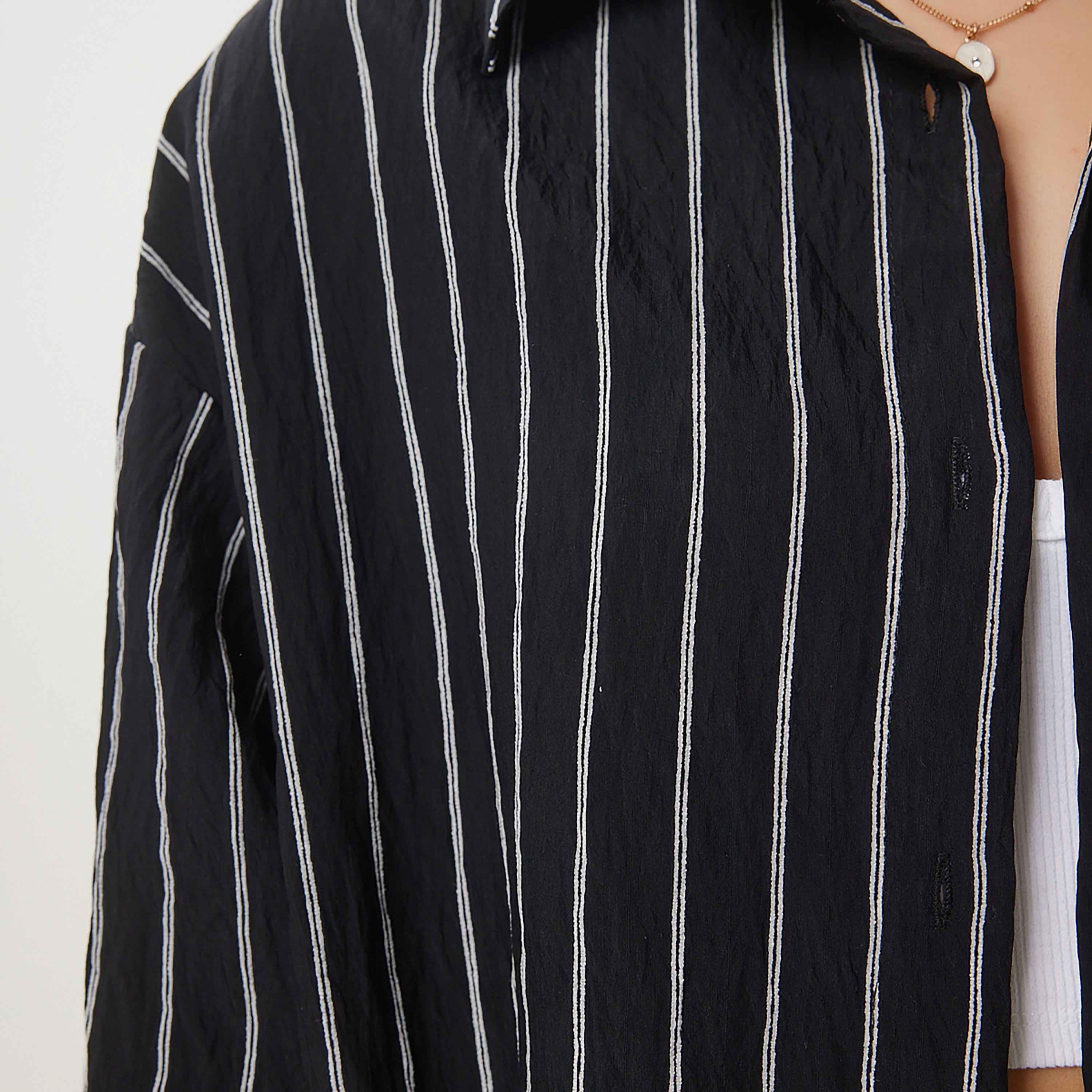 قميص وسراويل نسائية بياقة مخطط من إسطنبول من سعادة-women-clothing-coordsets-image-6