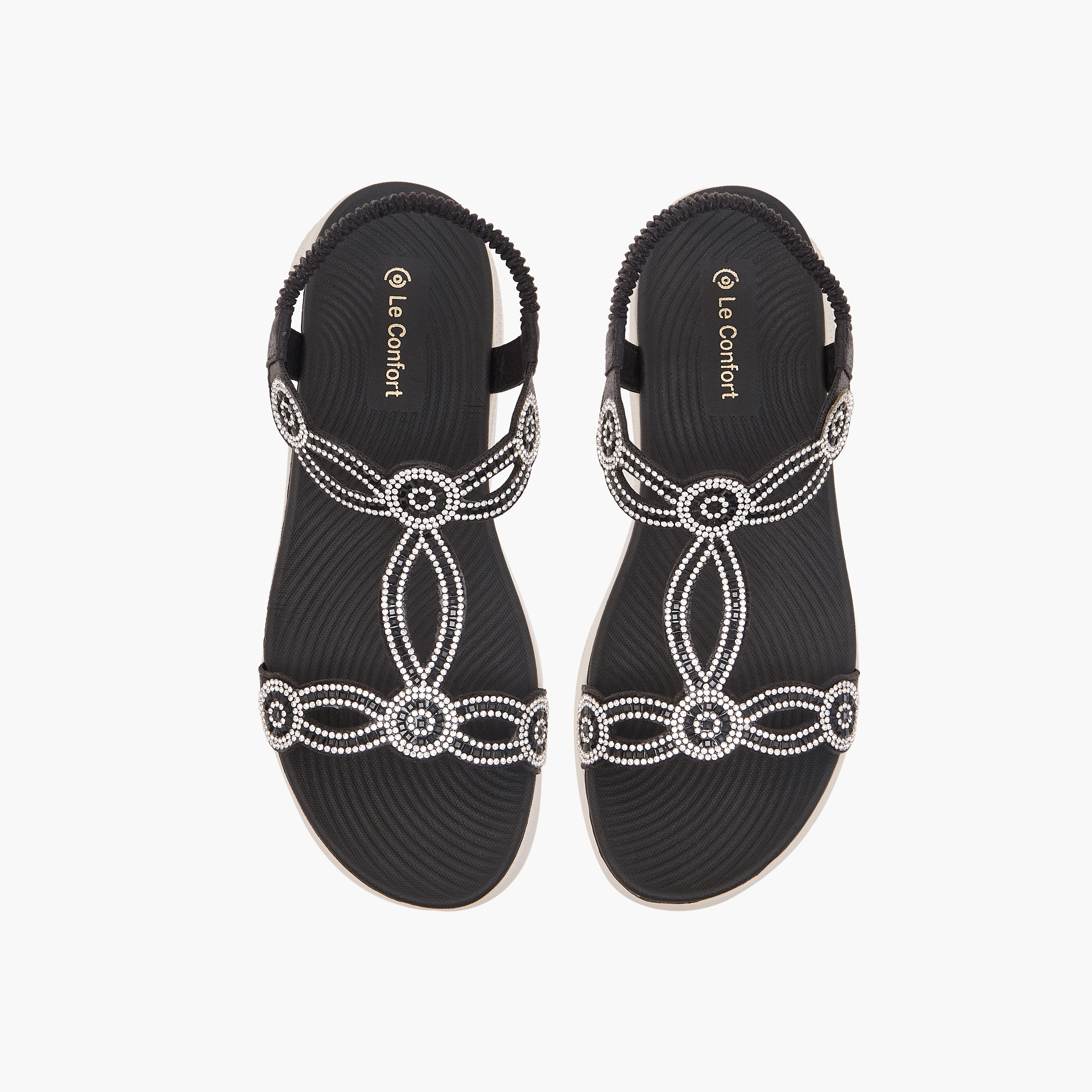 Le Confort Women Embellished Sandals-women-shoes-sandals-heeled-image-1