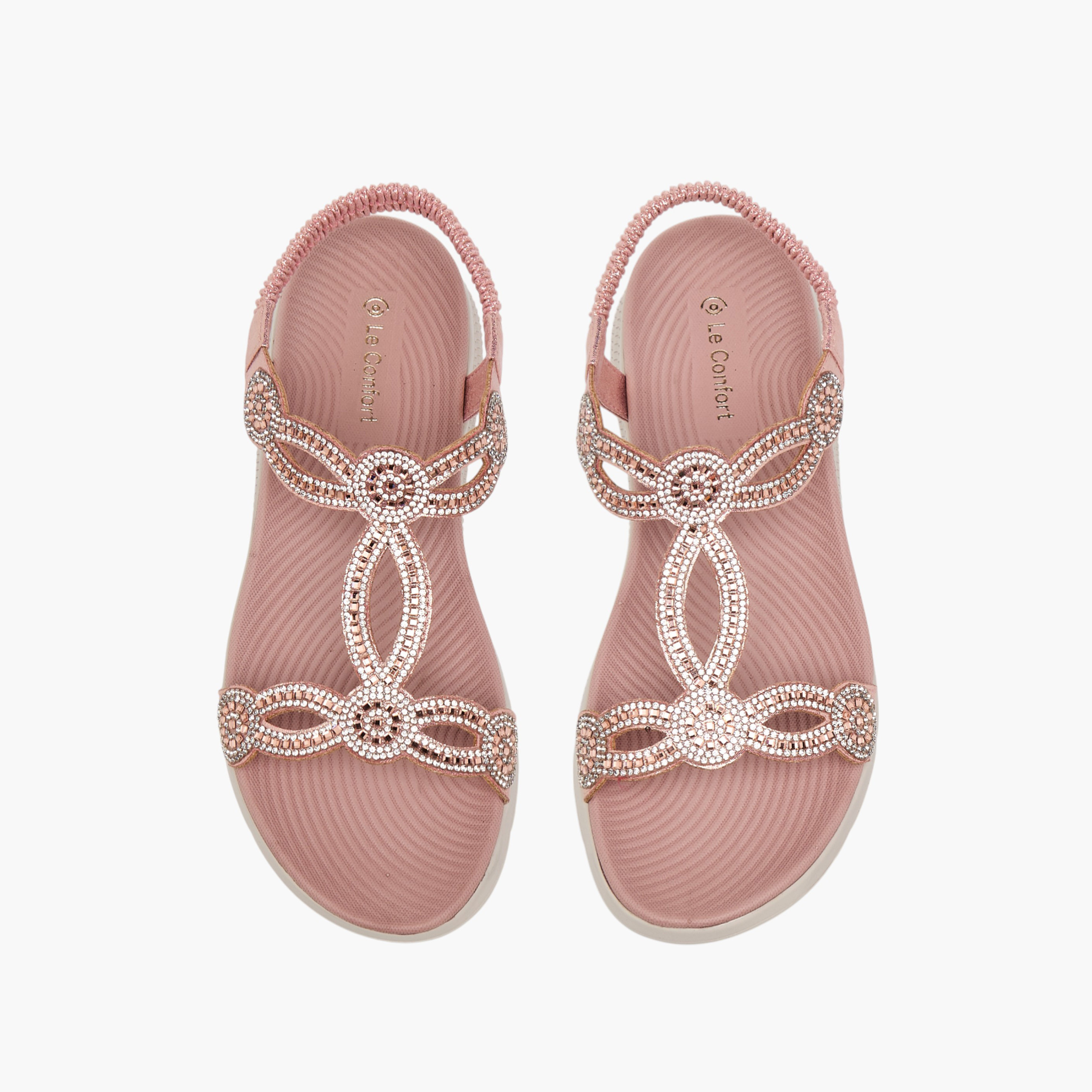 صندل مزين للنساء من لو كونفورت-women-shoes-sandals-heeled-image-1