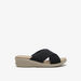Le Confort Textured Open Toe Slip-On Sandals-Women%27s Flat Sandals-thumbnail-0