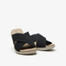 Le Confort Textured Open Toe Slip-On Sandals-Women%27s Flat Sandals-thumbnailMobile-3