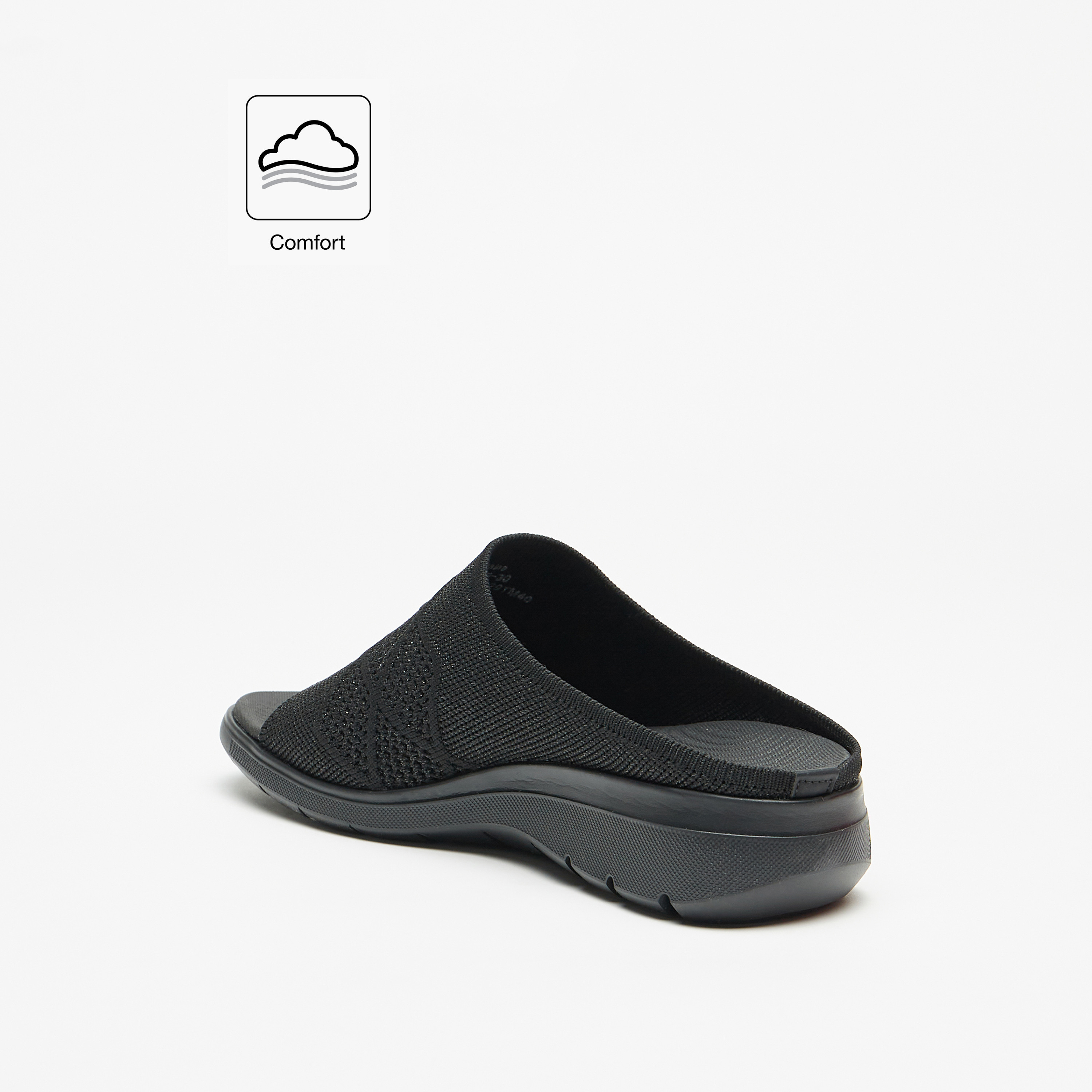 Flora Bella Textured Slide Comfort Sandals-women-shoes-sandals-heeled-image-2