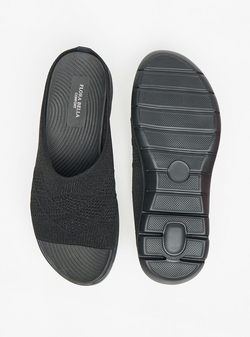 Flora Bella Textured Slide Comfort Sandals-women-shoes-sandals-heeled-image-4