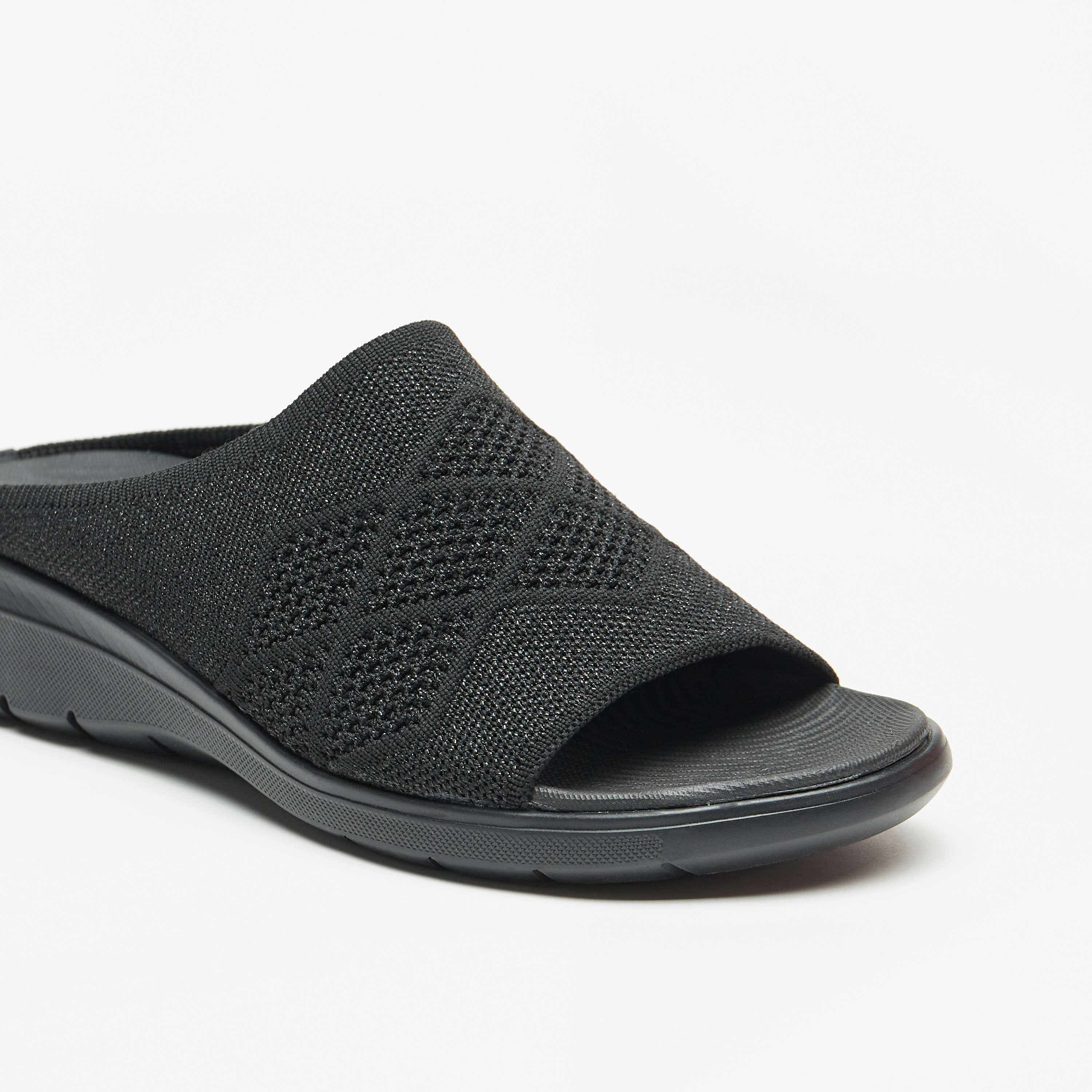 Flora Bella Textured Slide Comfort Sandals-women-shoes-sandals-heeled-image-5