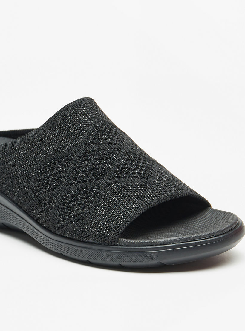 Flora Bella Textured Slide Comfort Sandals-women-shoes-sandals-heeled-image-5