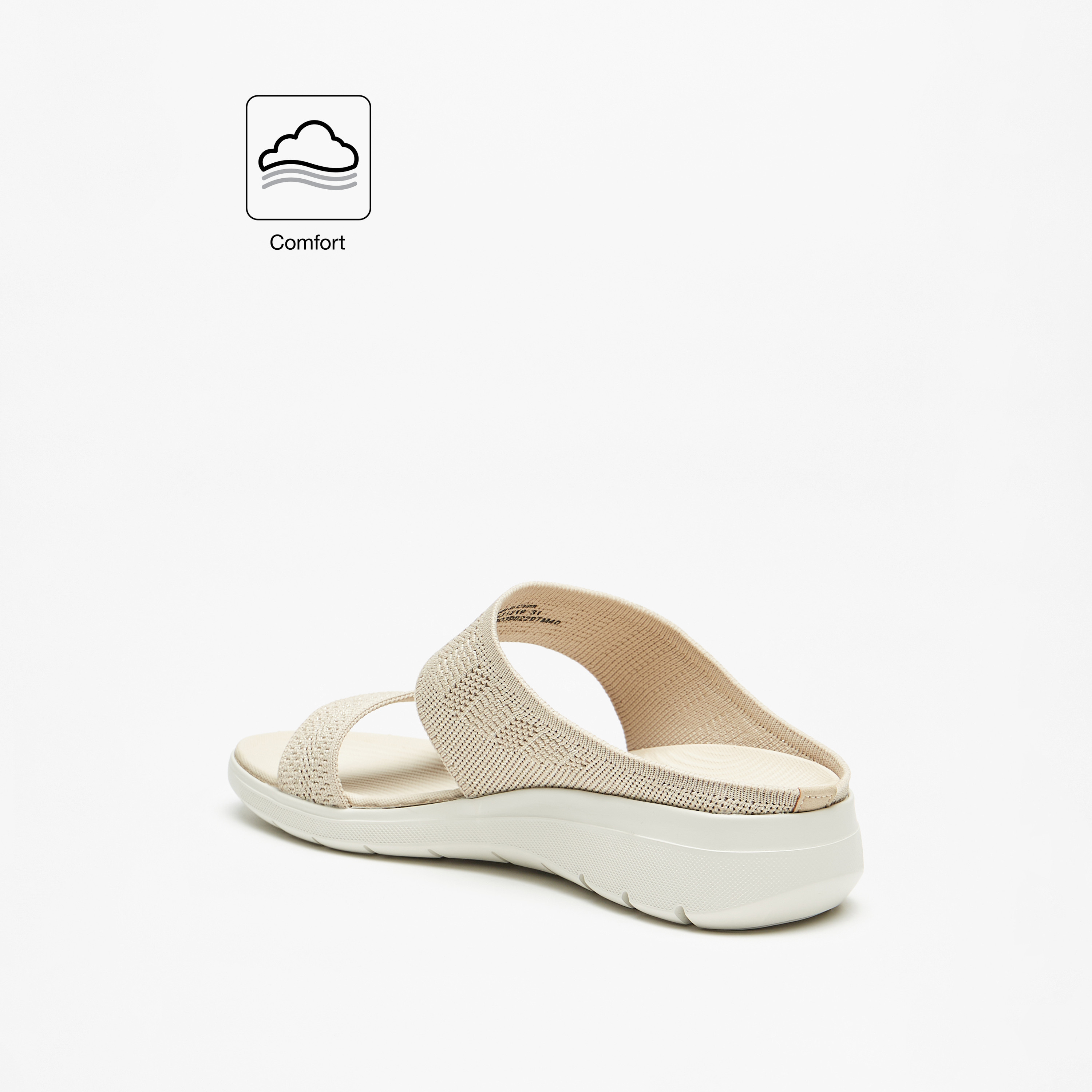 Flora Bella Textured Slip-On Comfort Sandals-women-shoes-sandals-heeled-image-2