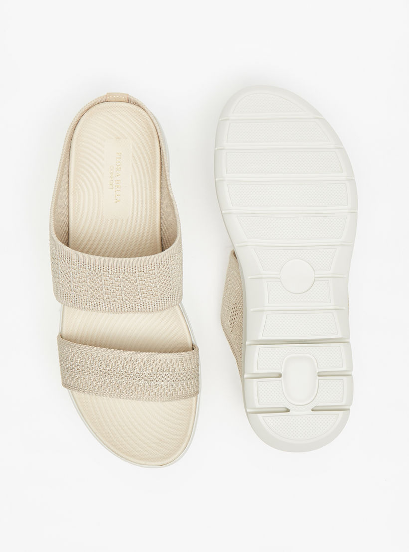 Flora Bella Textured Slip-On Comfort Sandals-women-shoes-sandals-heeled-image-4