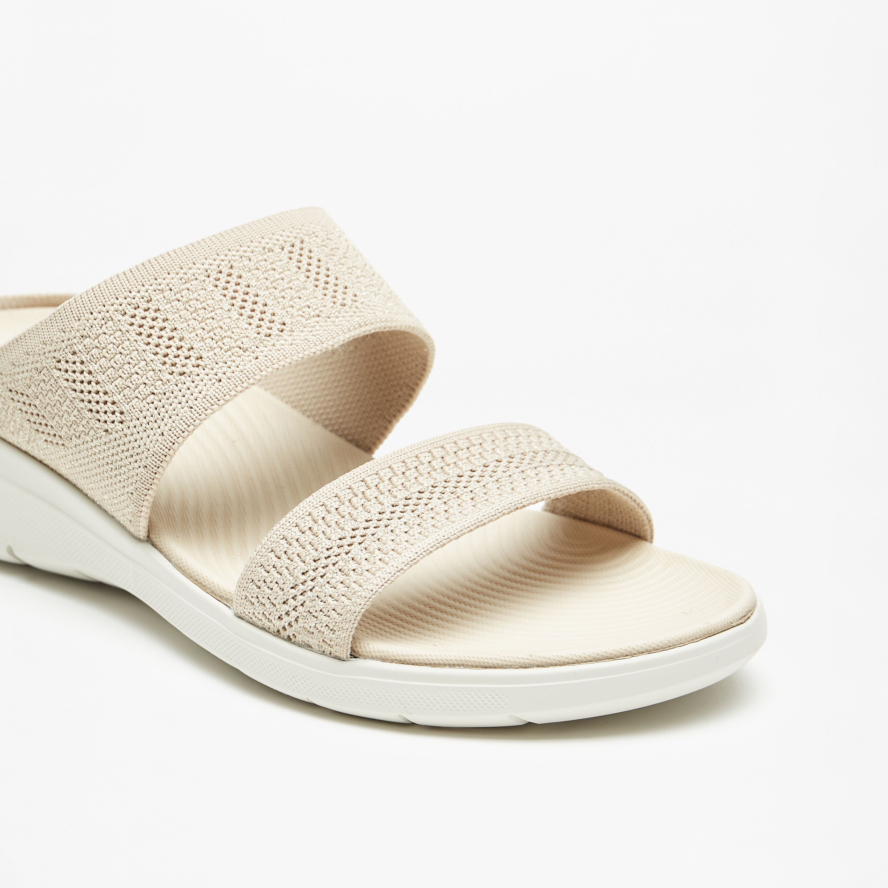 Flora Bella Textured Slip-On Comfort Sandals-women-shoes-sandals-heeled-image-5