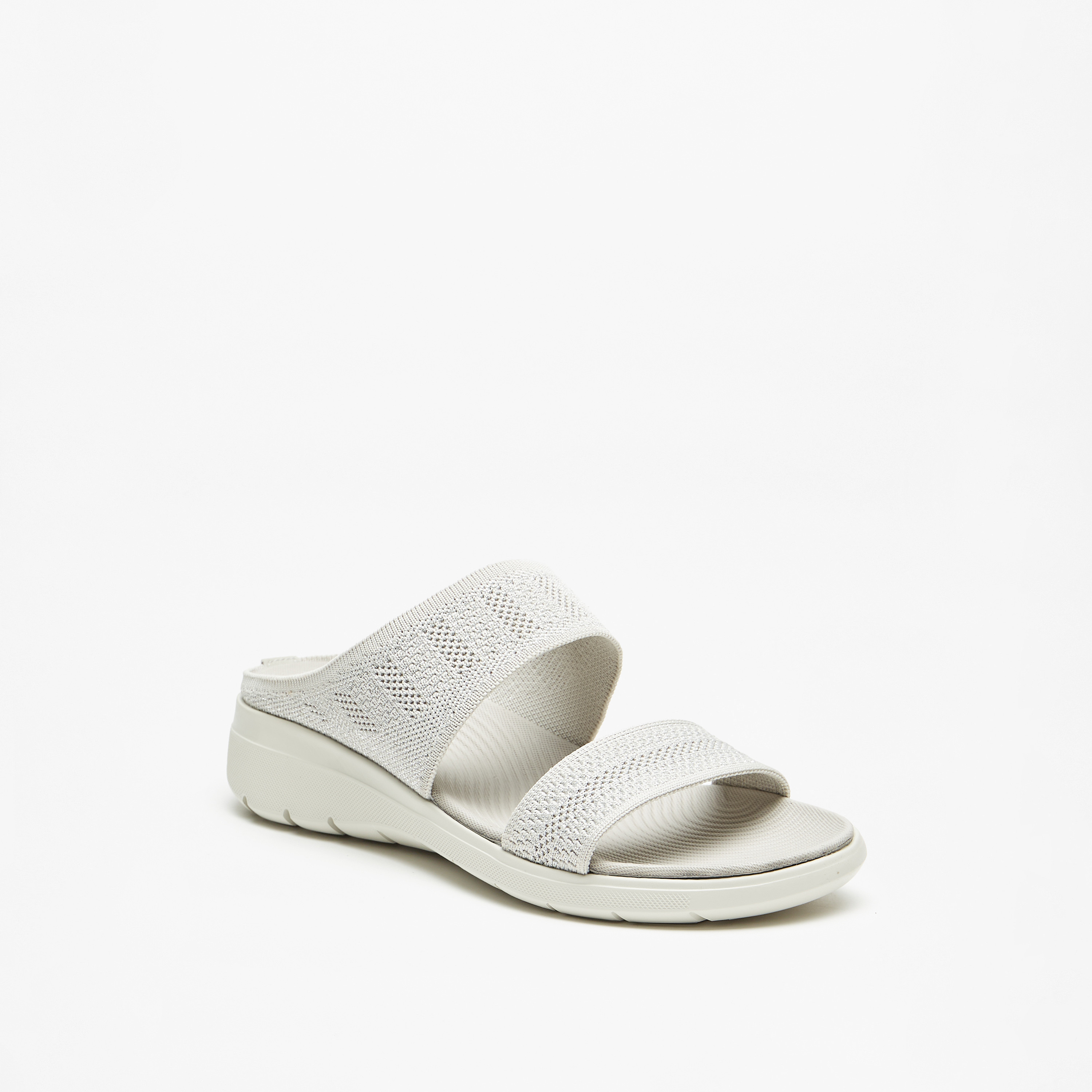 Flora Bella Textured Slip-On Comfort Sandals-women-shoes-sandals-heeled-image-1