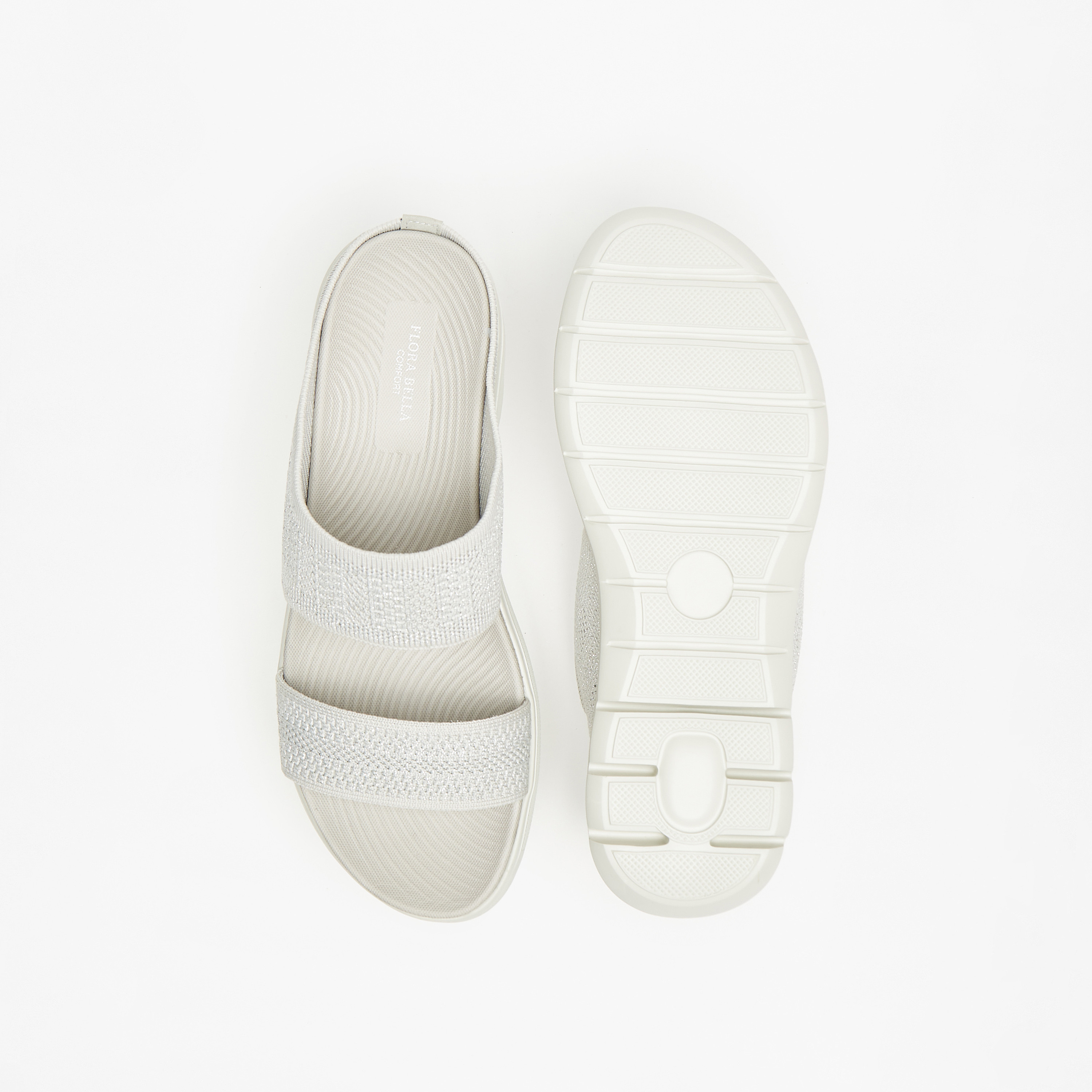 Flora Bella Textured Slip-On Comfort Sandals-women-shoes-sandals-heeled-image-4
