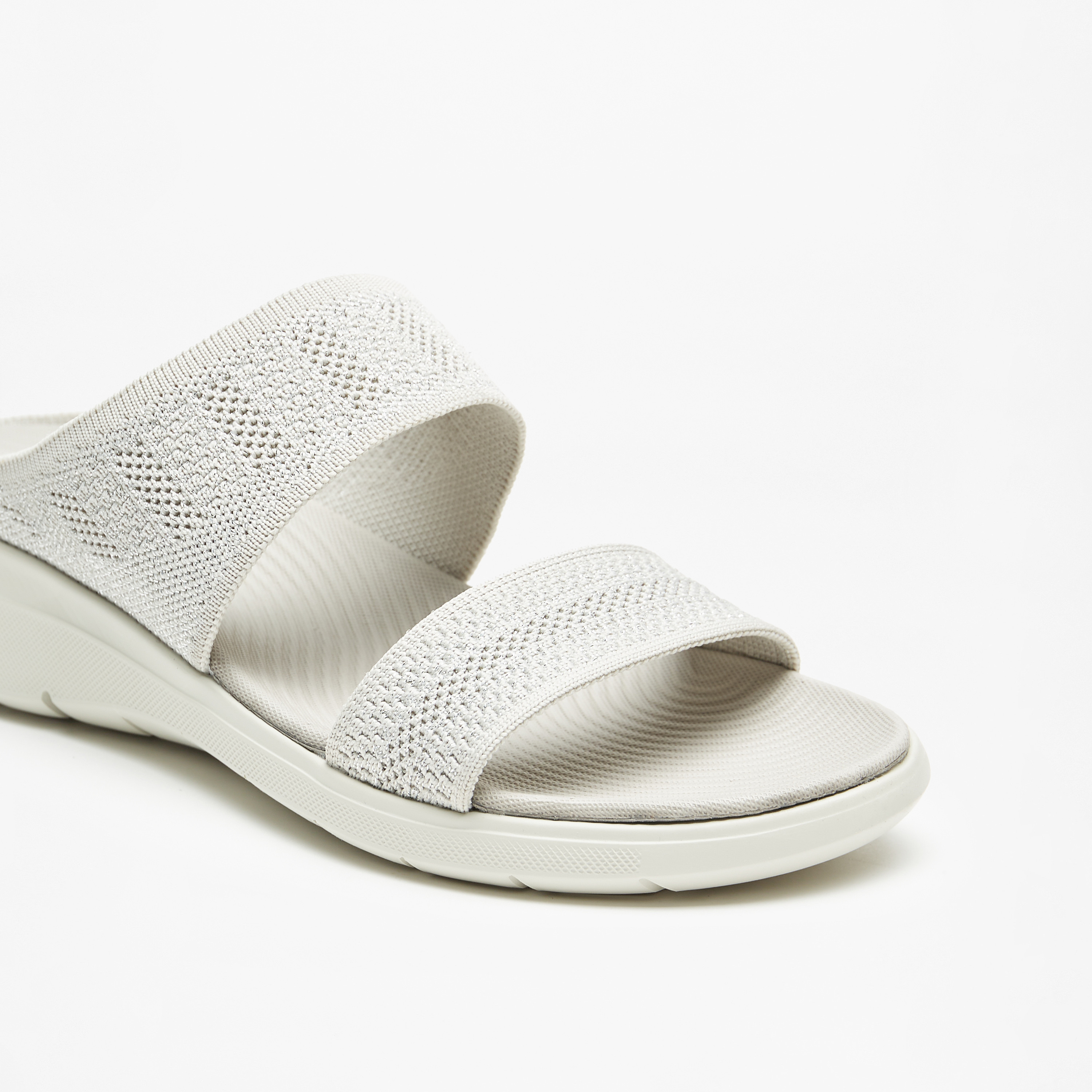 Flora Bella Textured Slip-On Comfort Sandals-women-shoes-sandals-heeled-image-5