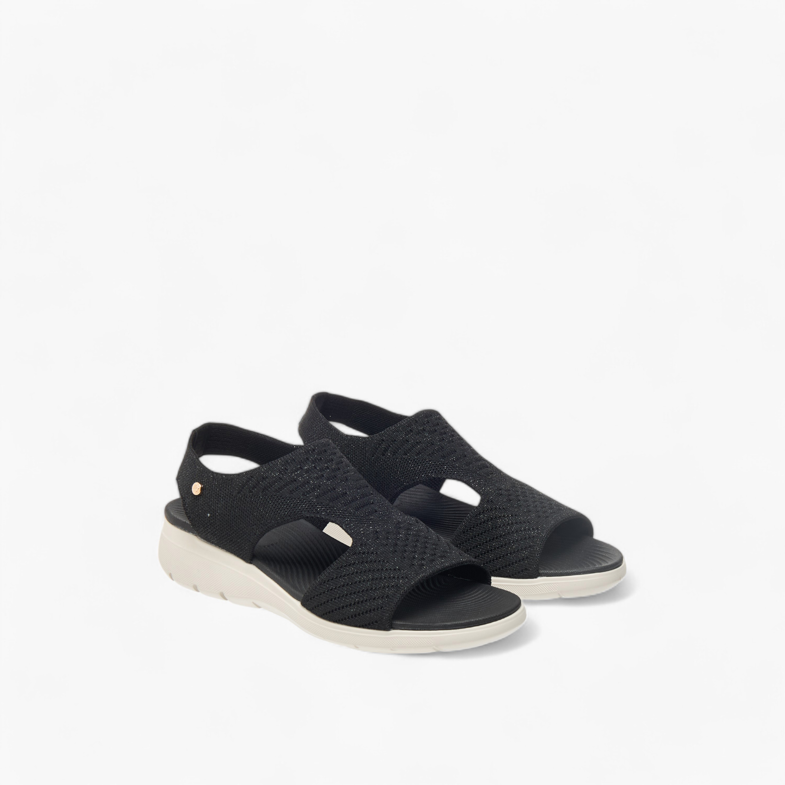 صندل مريح بارز الملمس بكعب ويدج وحزام من فلورا بيلا-women-shoes-sandals-heeled-image-1
