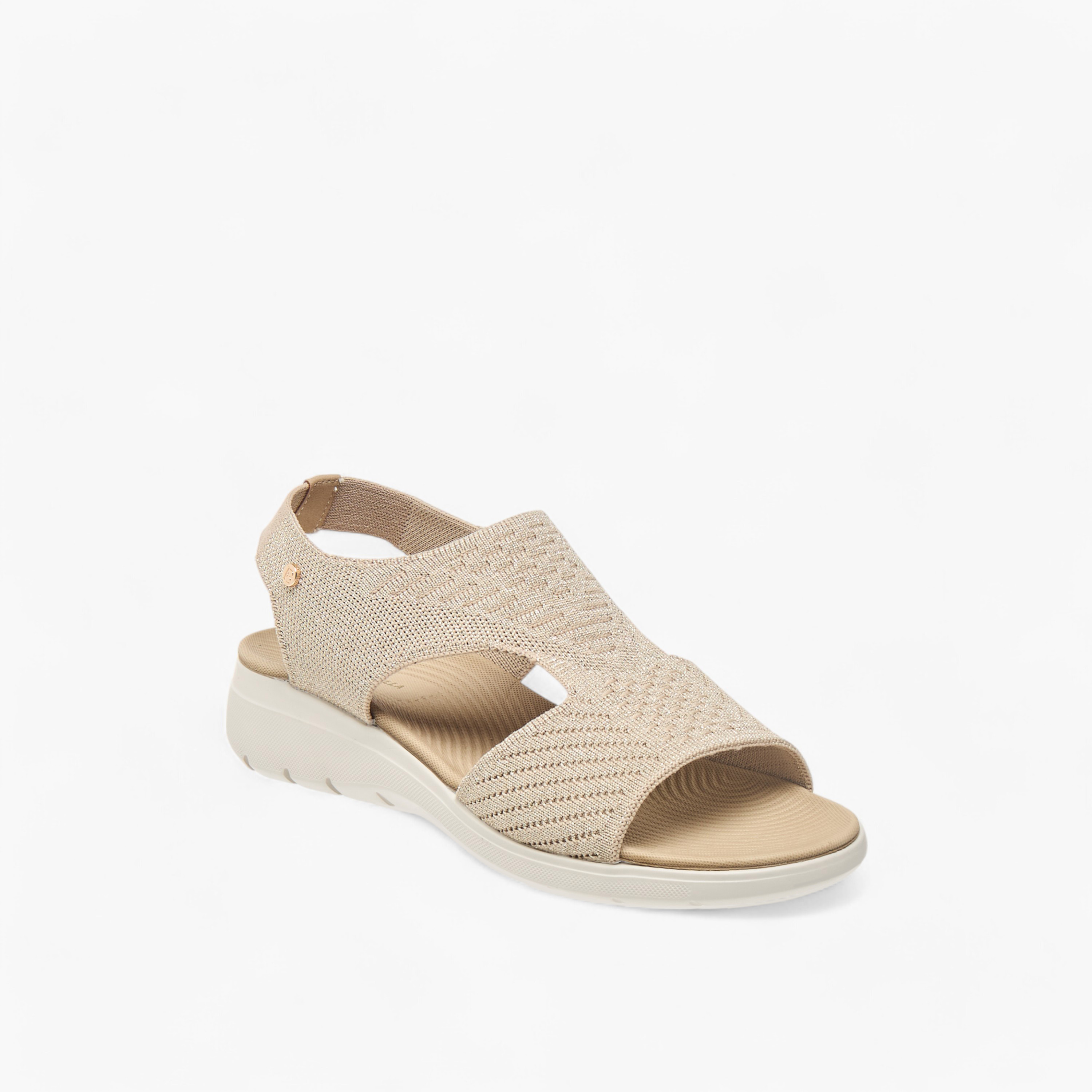 Flora Bella Textured Strap Comfort Sandals with Wedge Heels-women-shoes-sandals-heeled-image-2