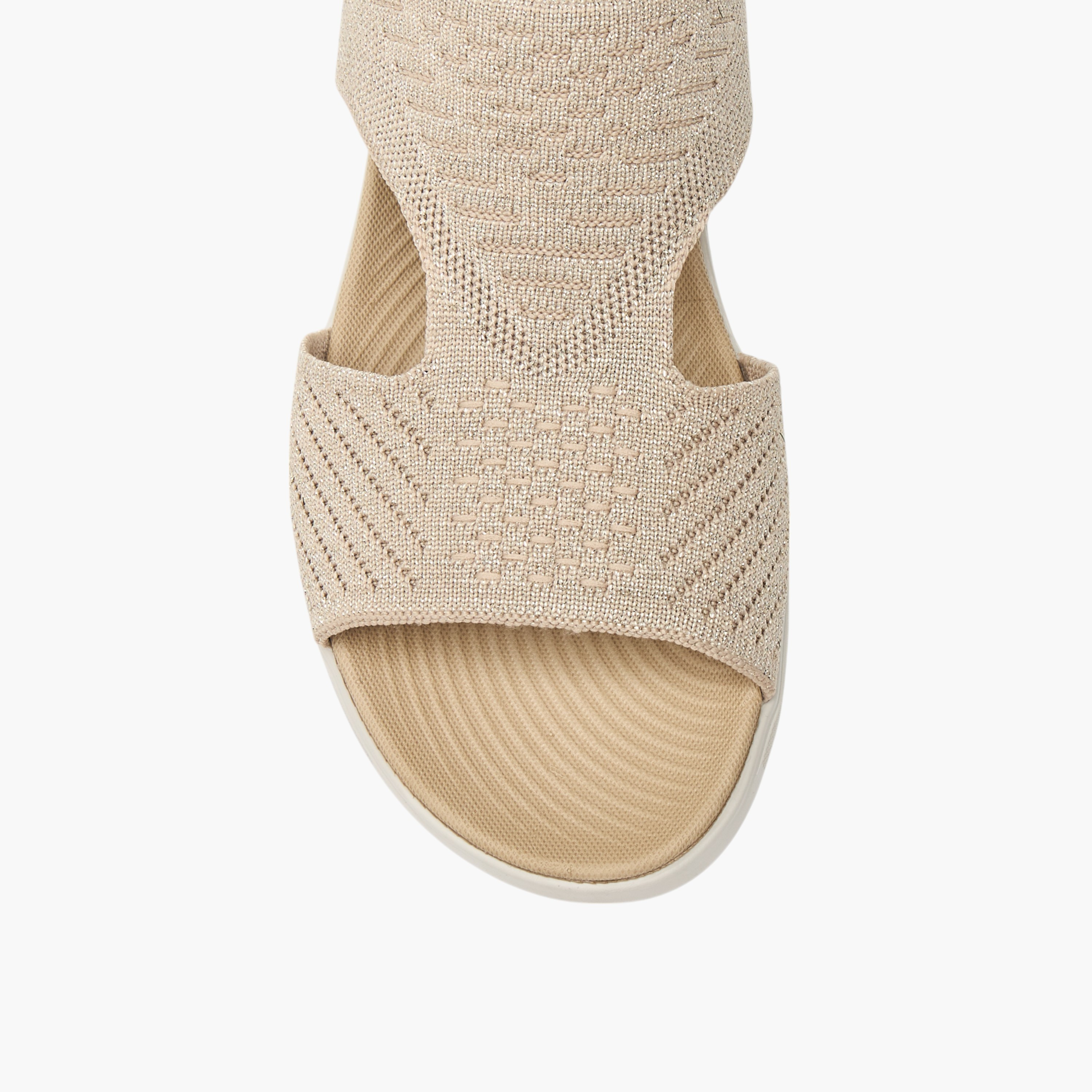 Flora Bella Textured Strap Comfort Sandals with Wedge Heels-women-shoes-sandals-heeled-image-4