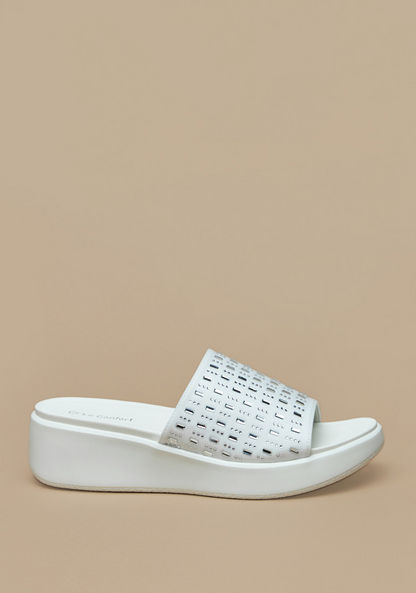 Le Confort Embellished Slip-On Flatform Heels-Women%27s Flat Sandals-image-3