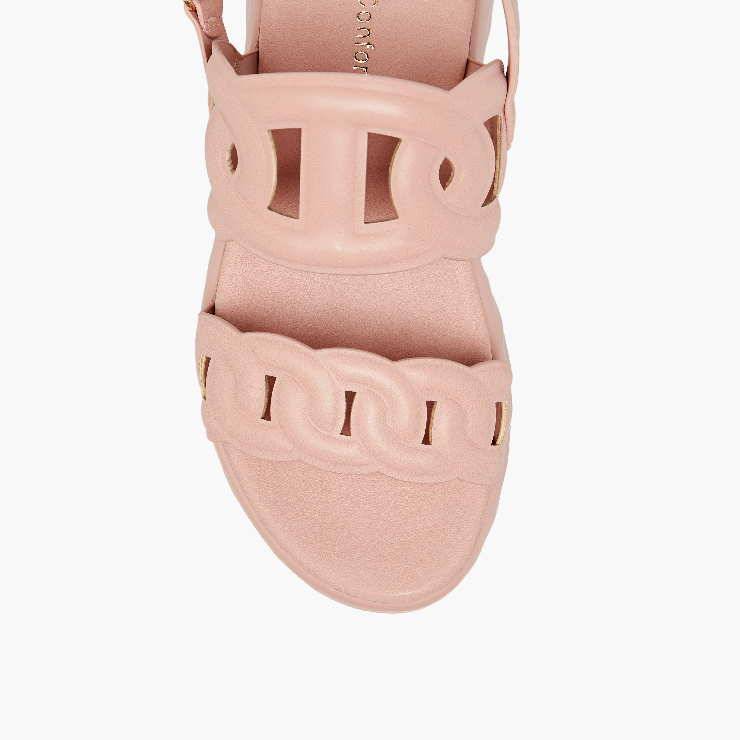 صندل مفرغ بشريط إغلاق لاصق من لو كونفورت-girls-shoes-sandals-image-3