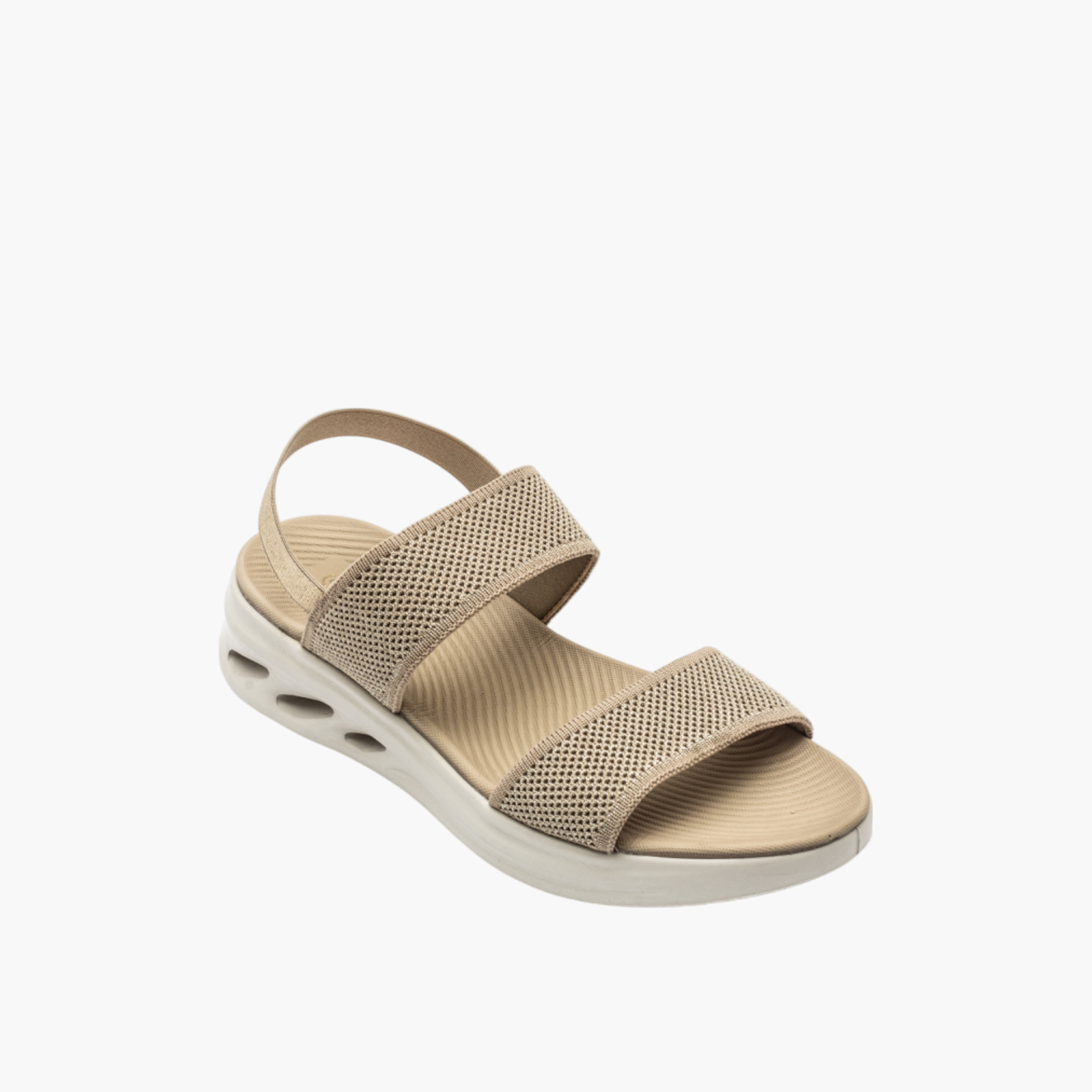 صندل مريح بارز الملمس بحزام خلفي من لو كونفورت-women-shoes-sandals-heeled-image-2