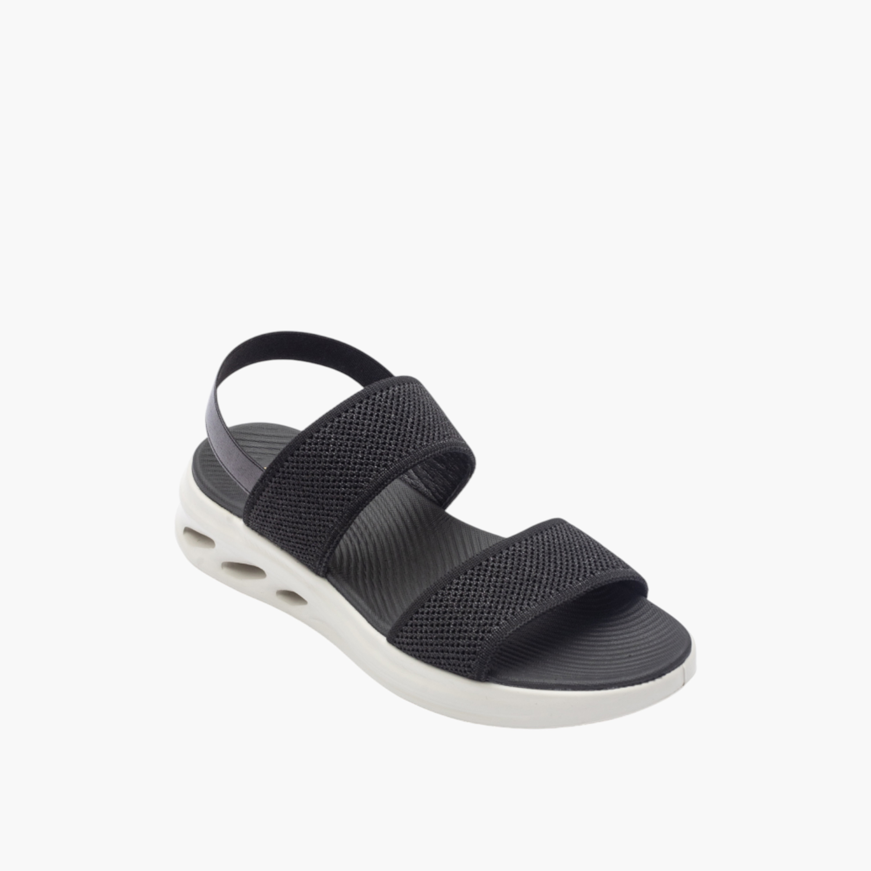 صندل مريح بارز الملمس بحزام خلفي من لو كونفورت-women-shoes-sandals-heeled-image-2