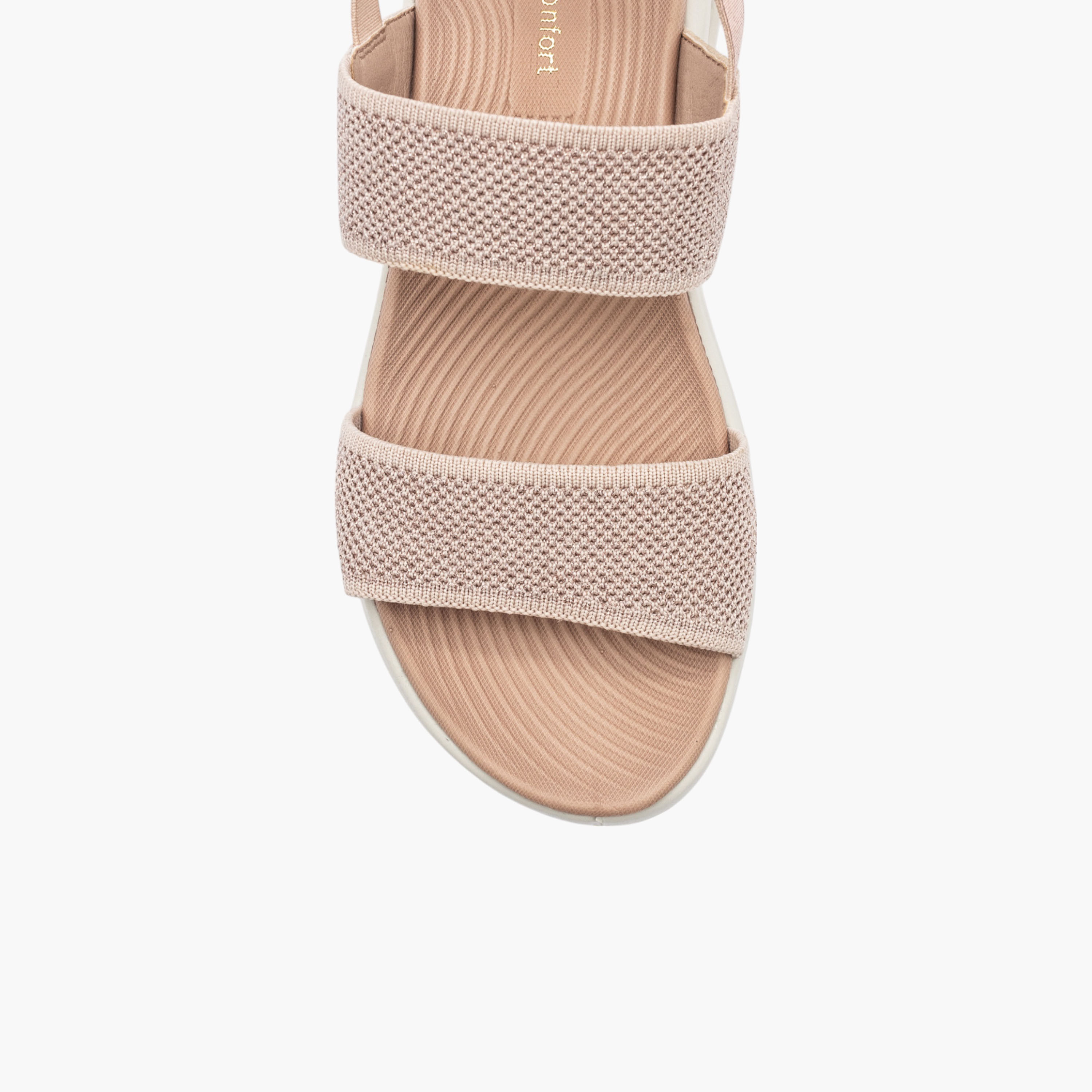 صندل مريح بارز الملمس بحزام خلفي من لو كونفورت-women-shoes-sandals-heeled-image-3