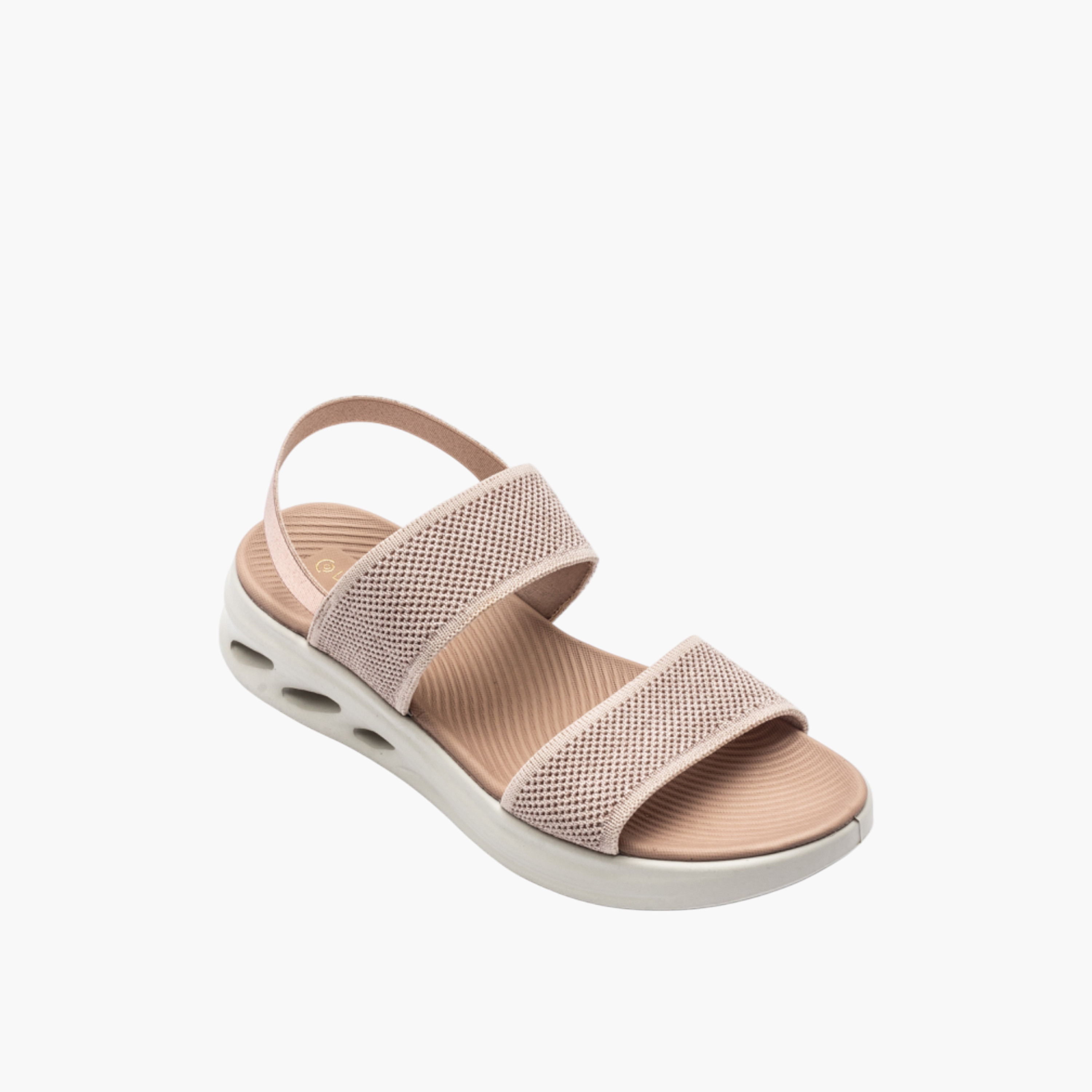 صندل مريح بارز الملمس بحزام خلفي من لو كونفورت-women-shoes-sandals-heeled-image-2