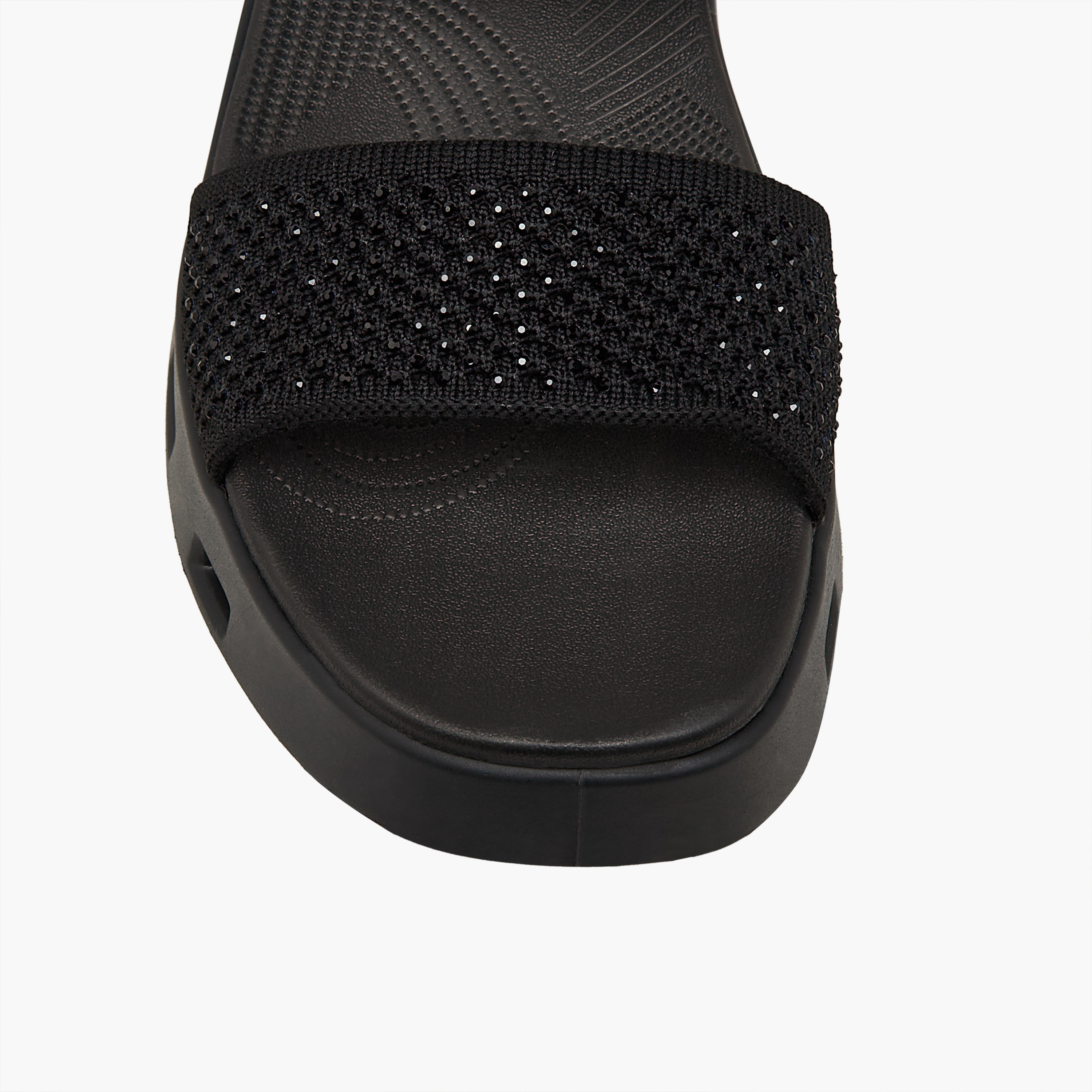 Le Confort Women Embellished Flyknit Sandals-women-shoes-sandals-heeled-image-5