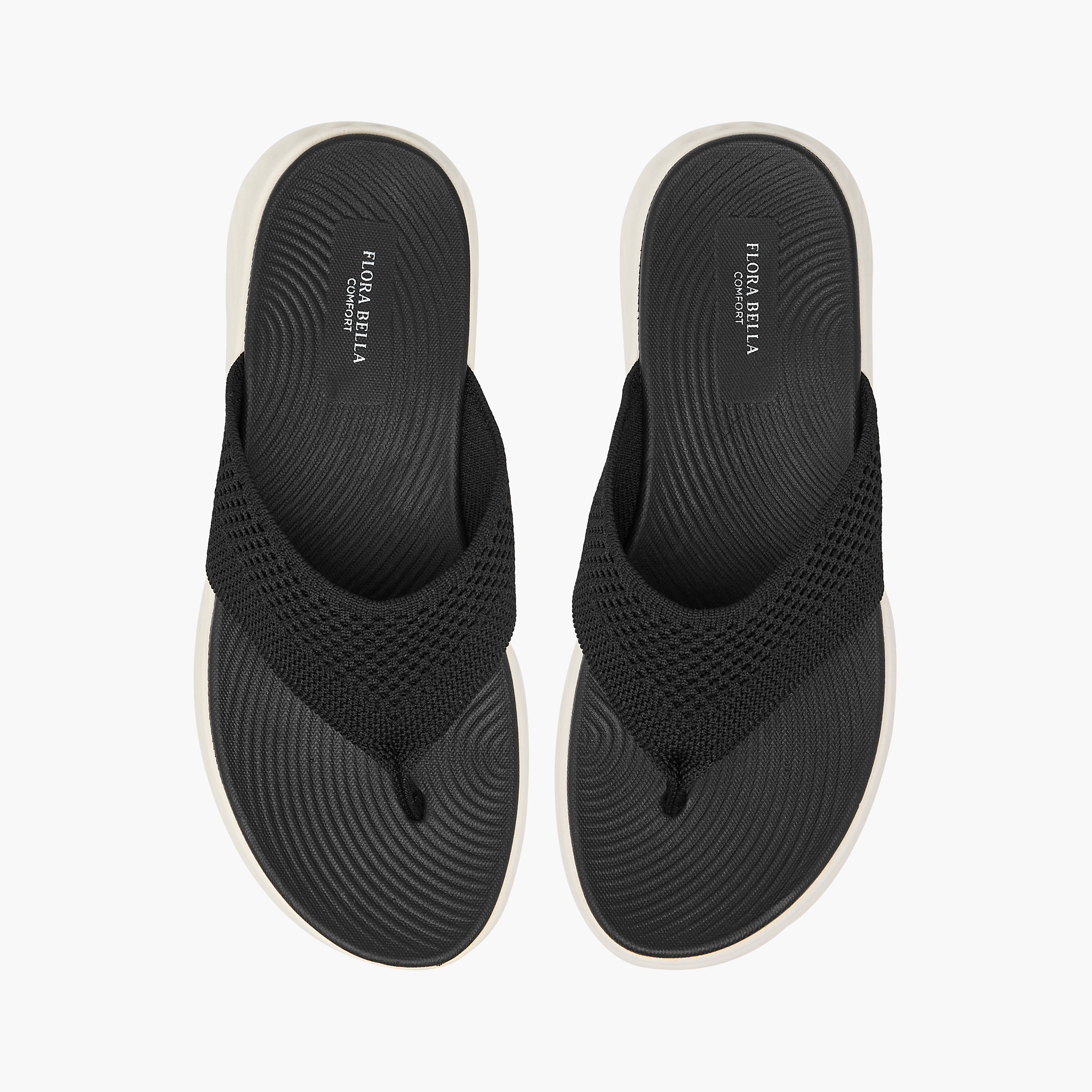 Flora Bella Textured Slip-On Thong Sandals-women-shoes-flats-sandals-image-1