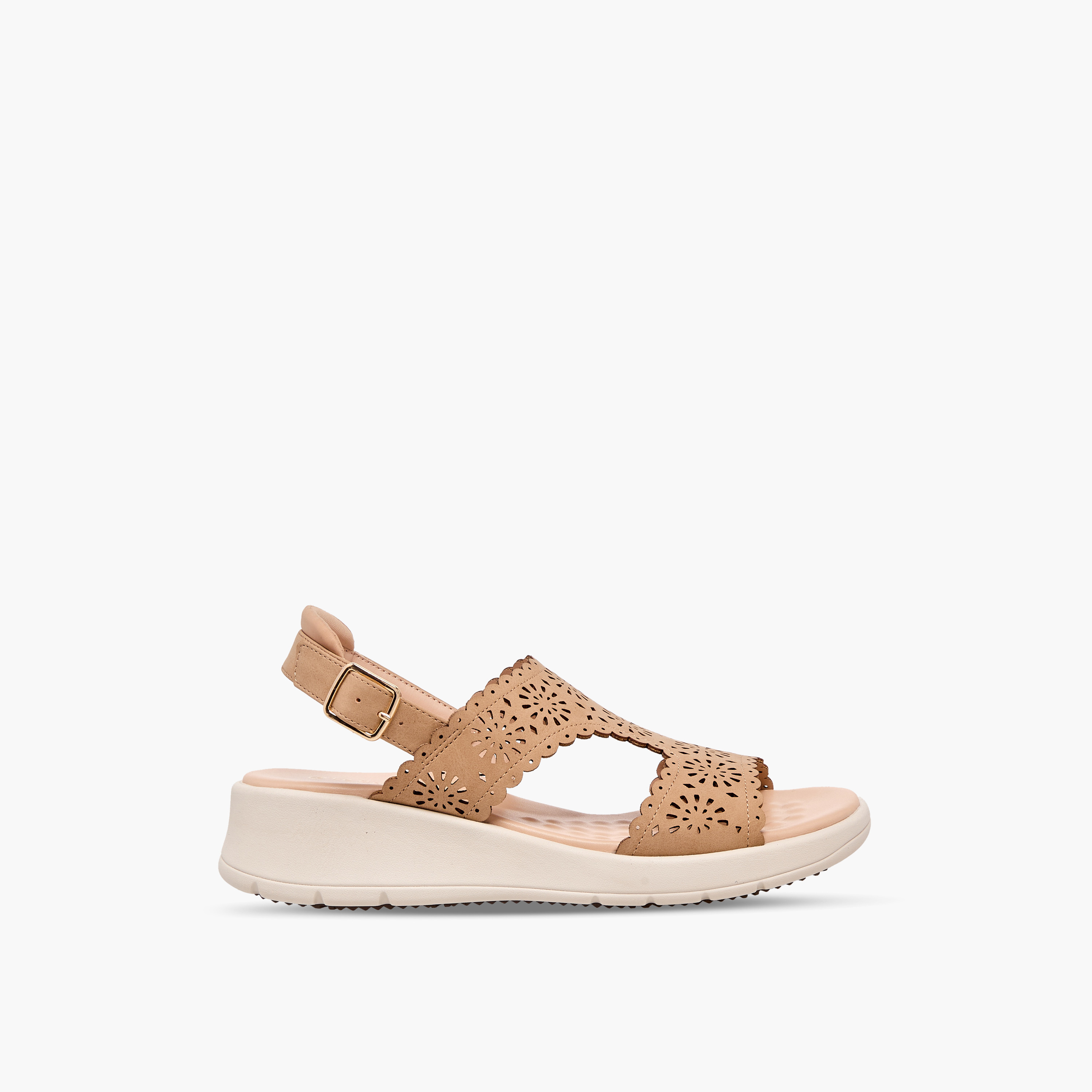 Le Confort Women Laser Cut Strap Sandals-women-shoes-sandals-heeled-image-3