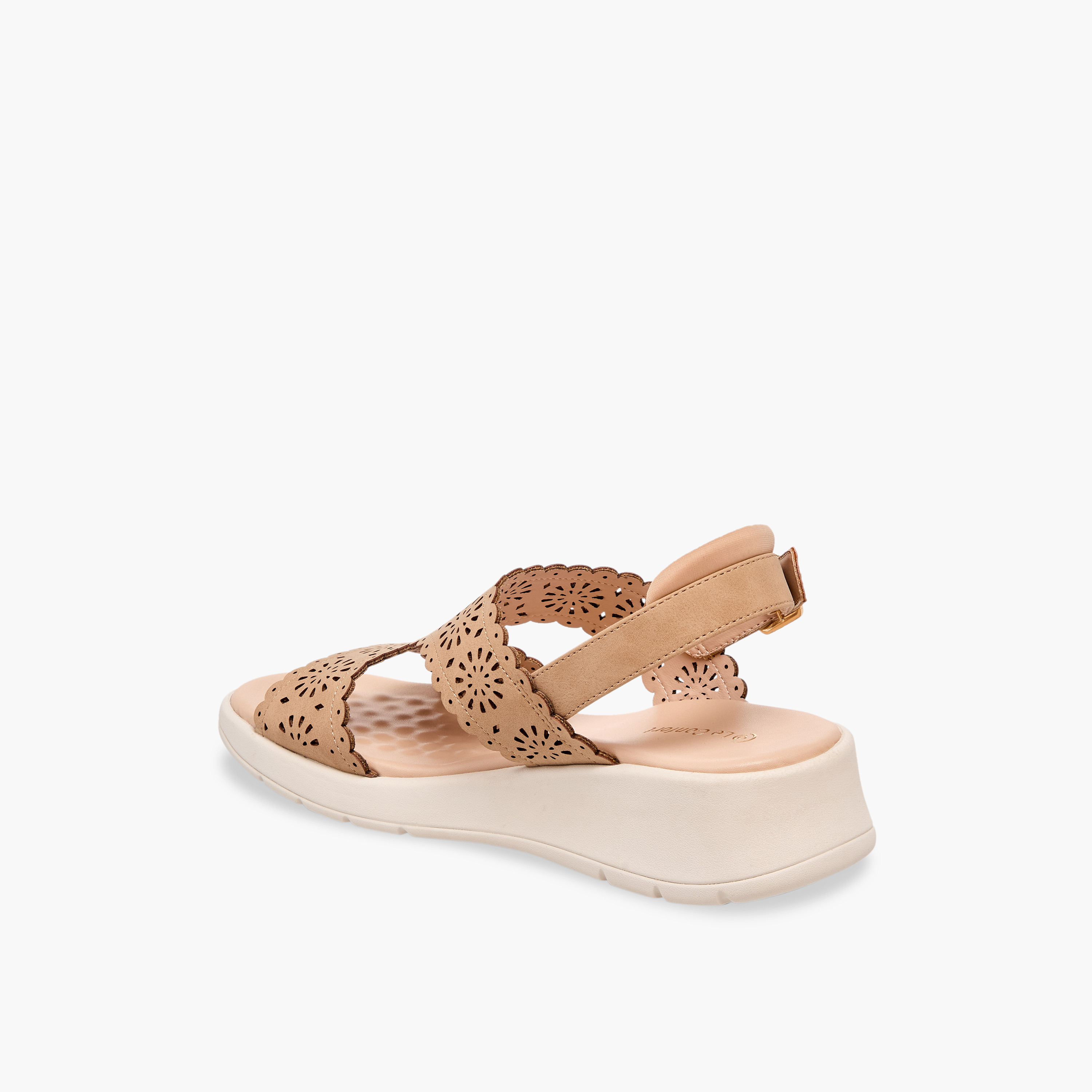 Le Confort Women Laser Cut Strap Sandals-women-shoes-sandals-heeled-image-5
